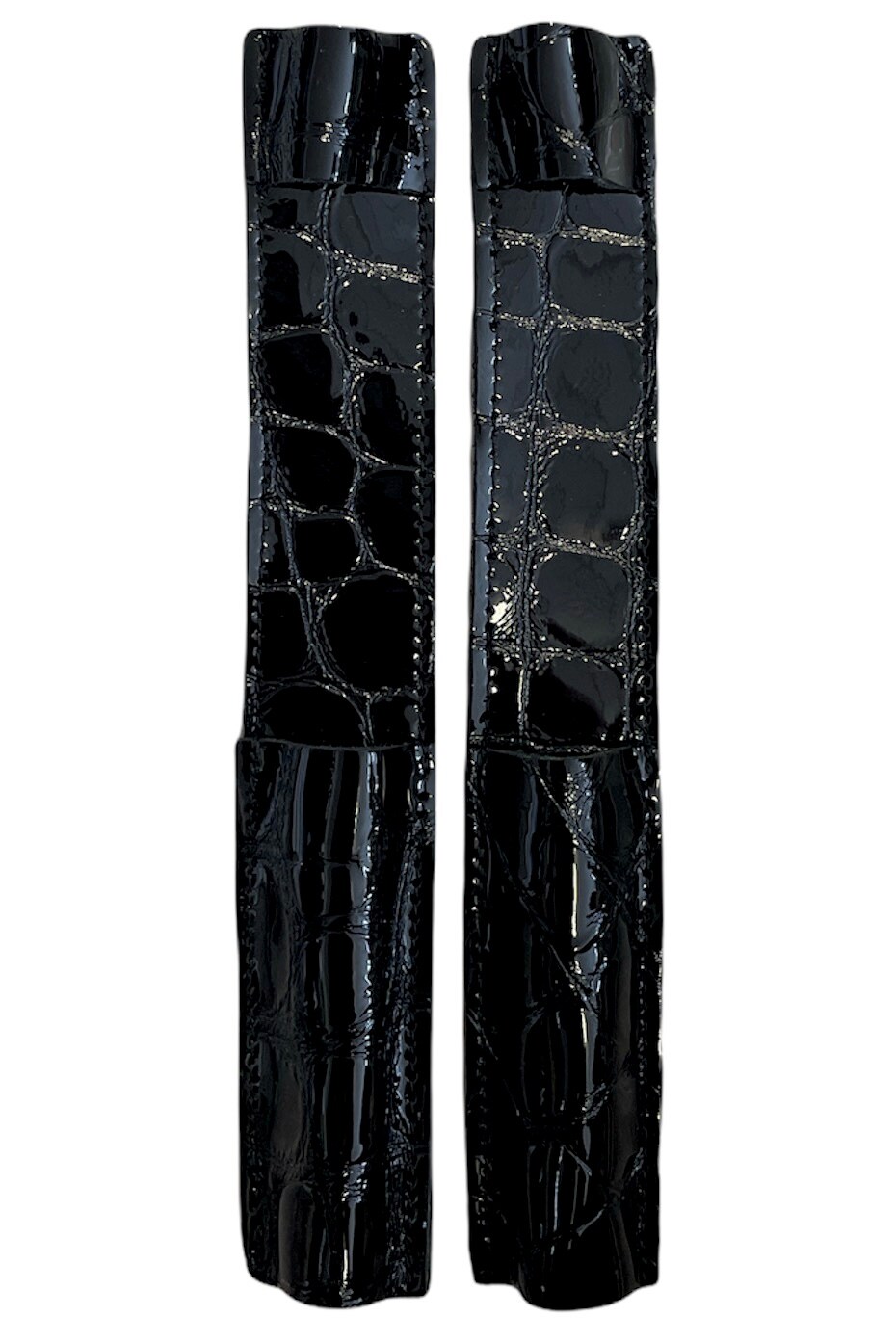 Celeris Spur Protectors - Patent Black Croc
