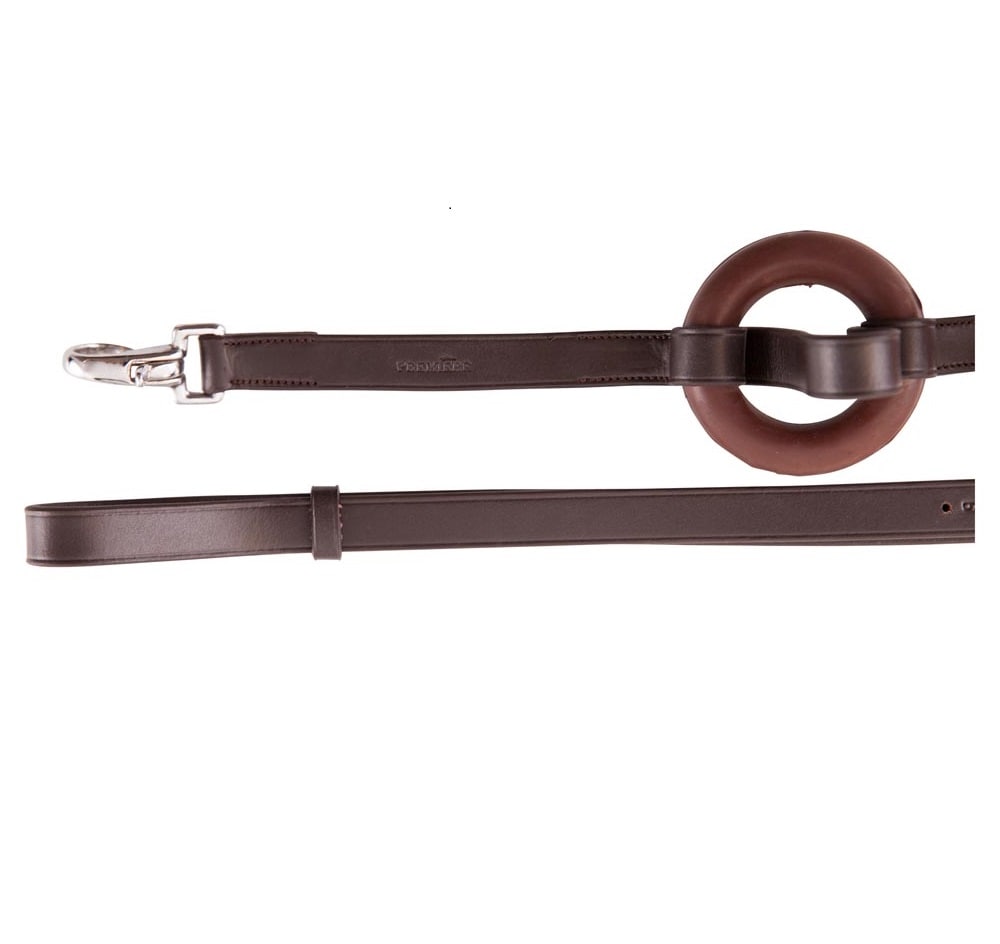 Side reins with rings - Brown