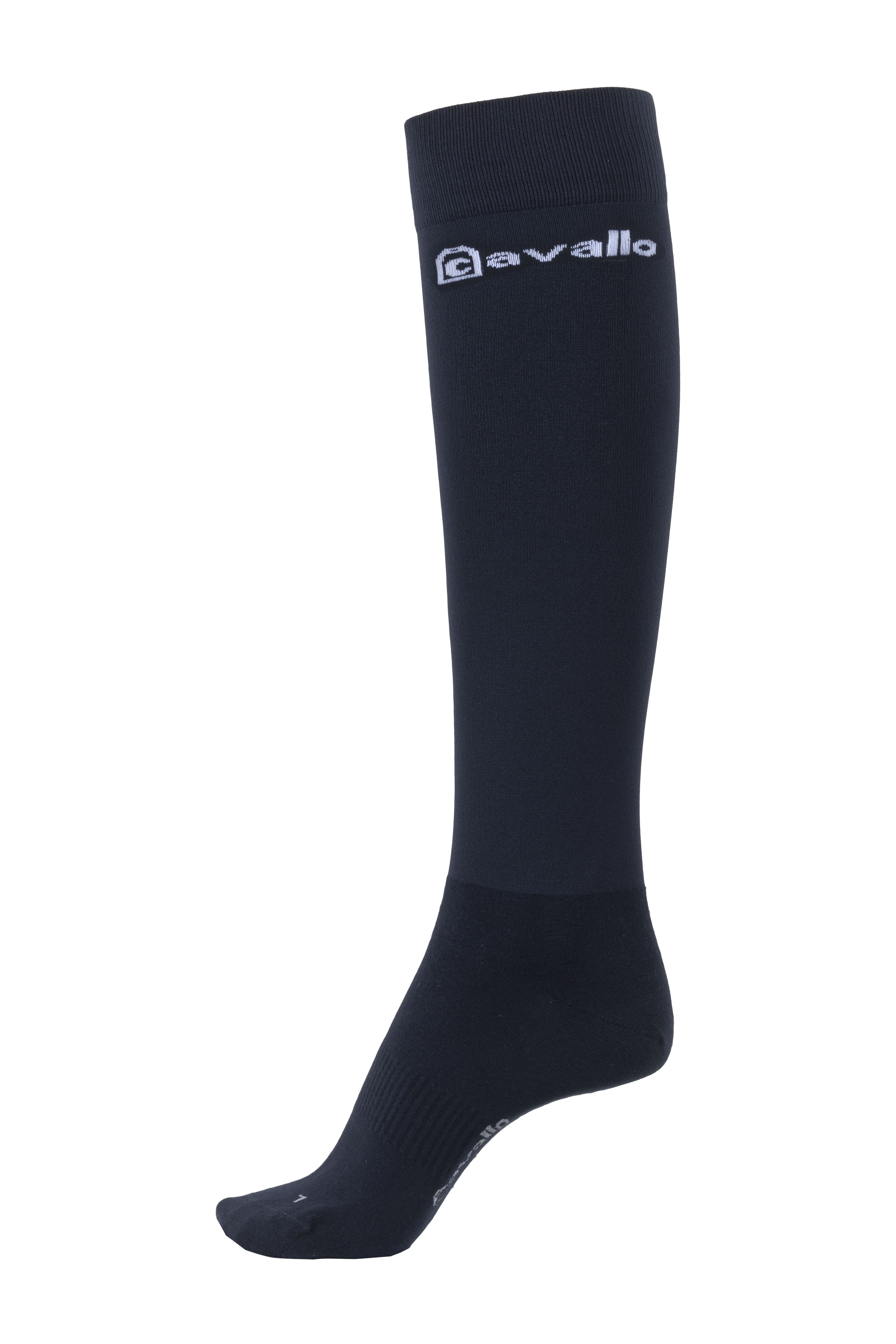 Cava Logo Riding Socks - Dark blue