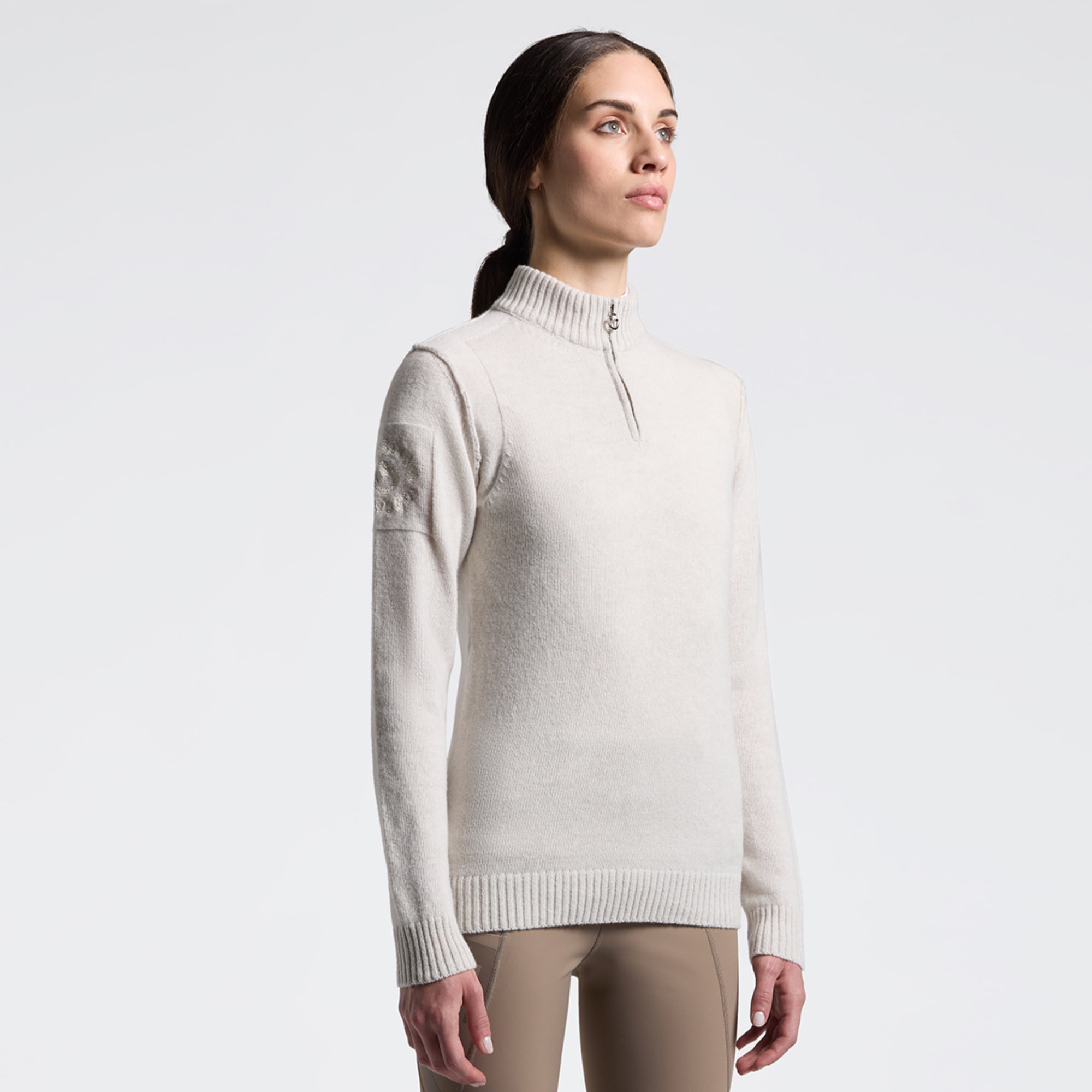 CT Wool Turtleneck Sweater - Cream