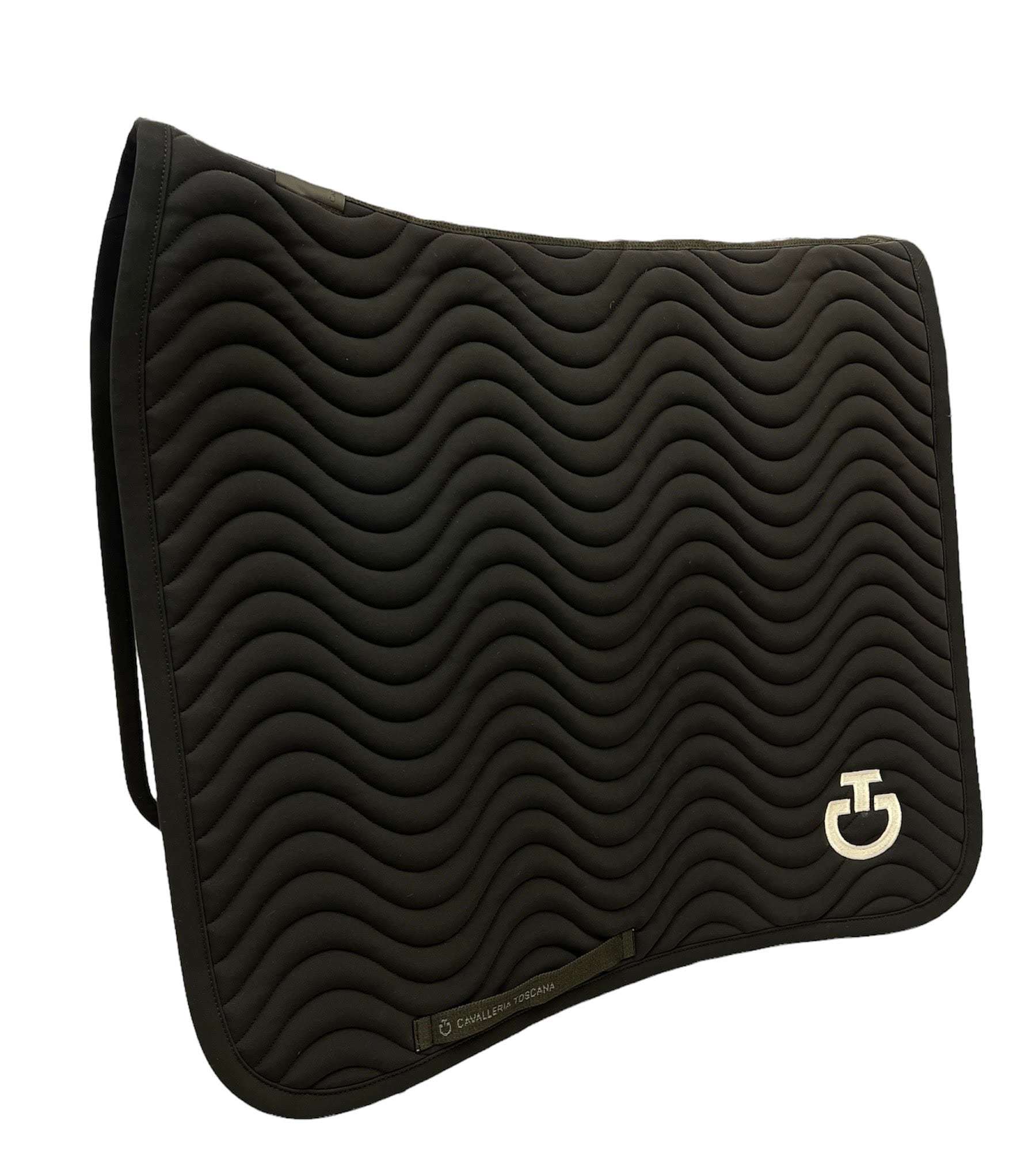 Wave Quilt Dressage Saddle Pad from Cavalleria Toscana Black