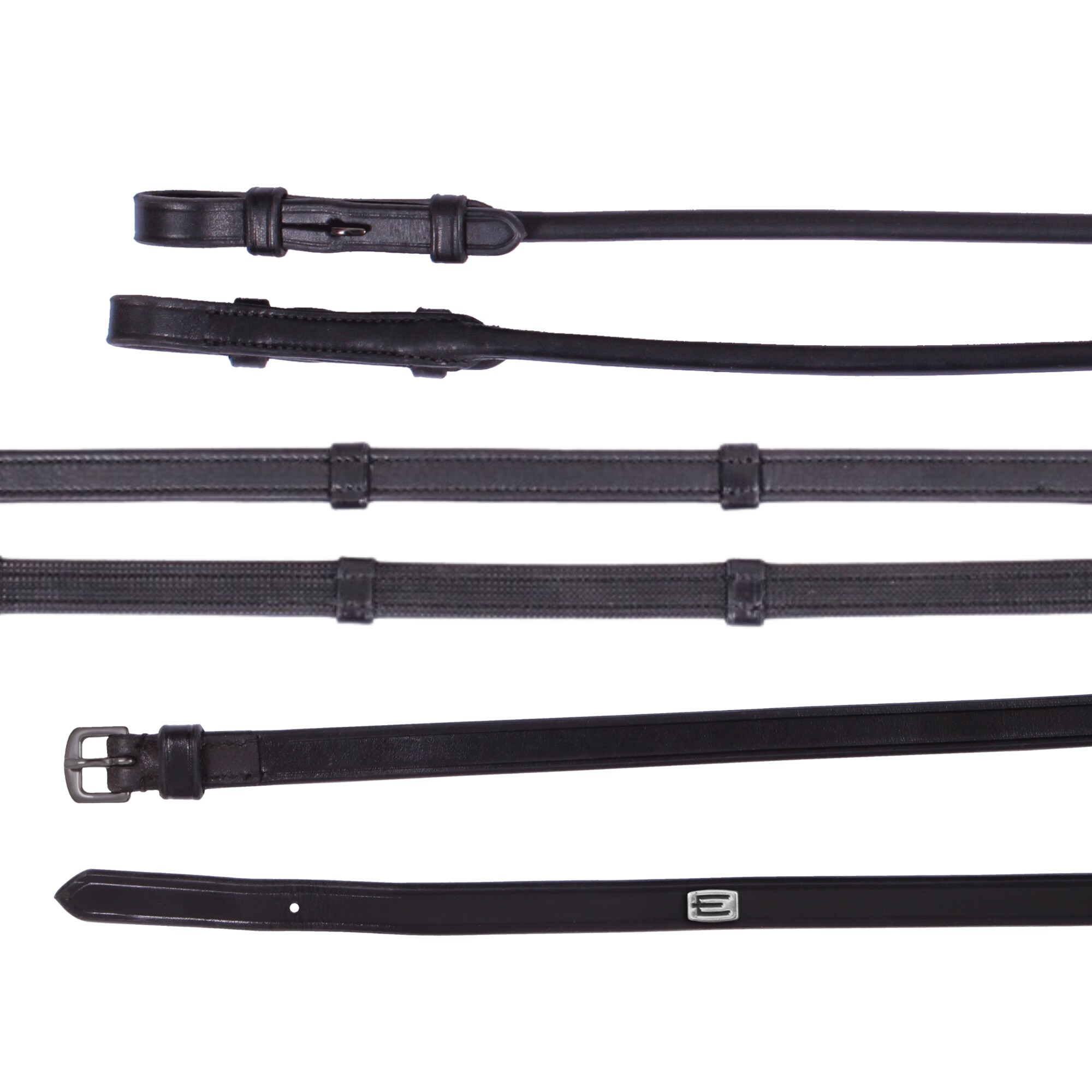 RS Hunter Reins Dressage - Silver E/Black