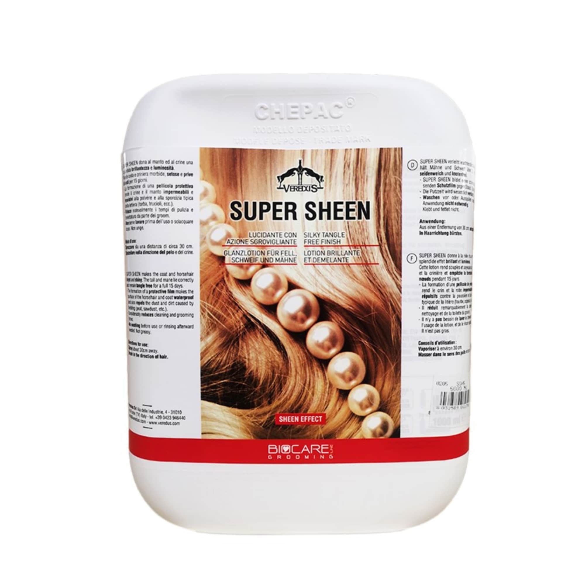 Veredus Super Sheen Pälsglans för häst - 5liter