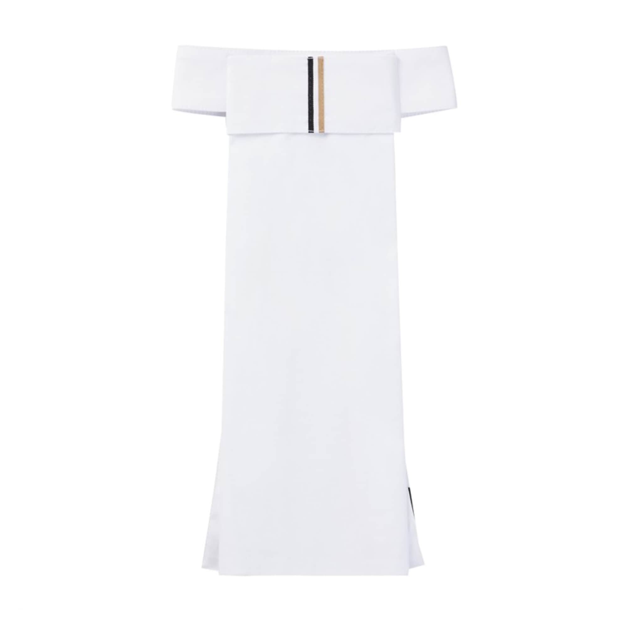 Boss Stock Tie Signature - White