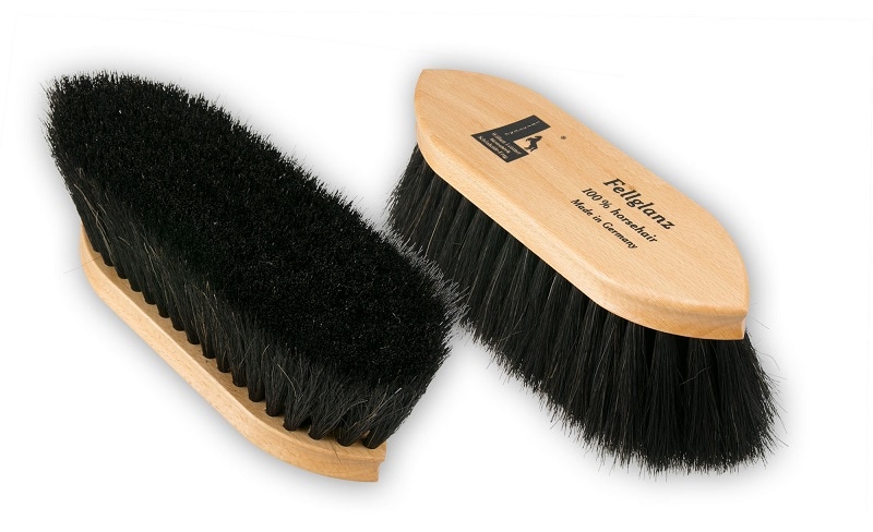 High gloss grooming brush, pure horsehair