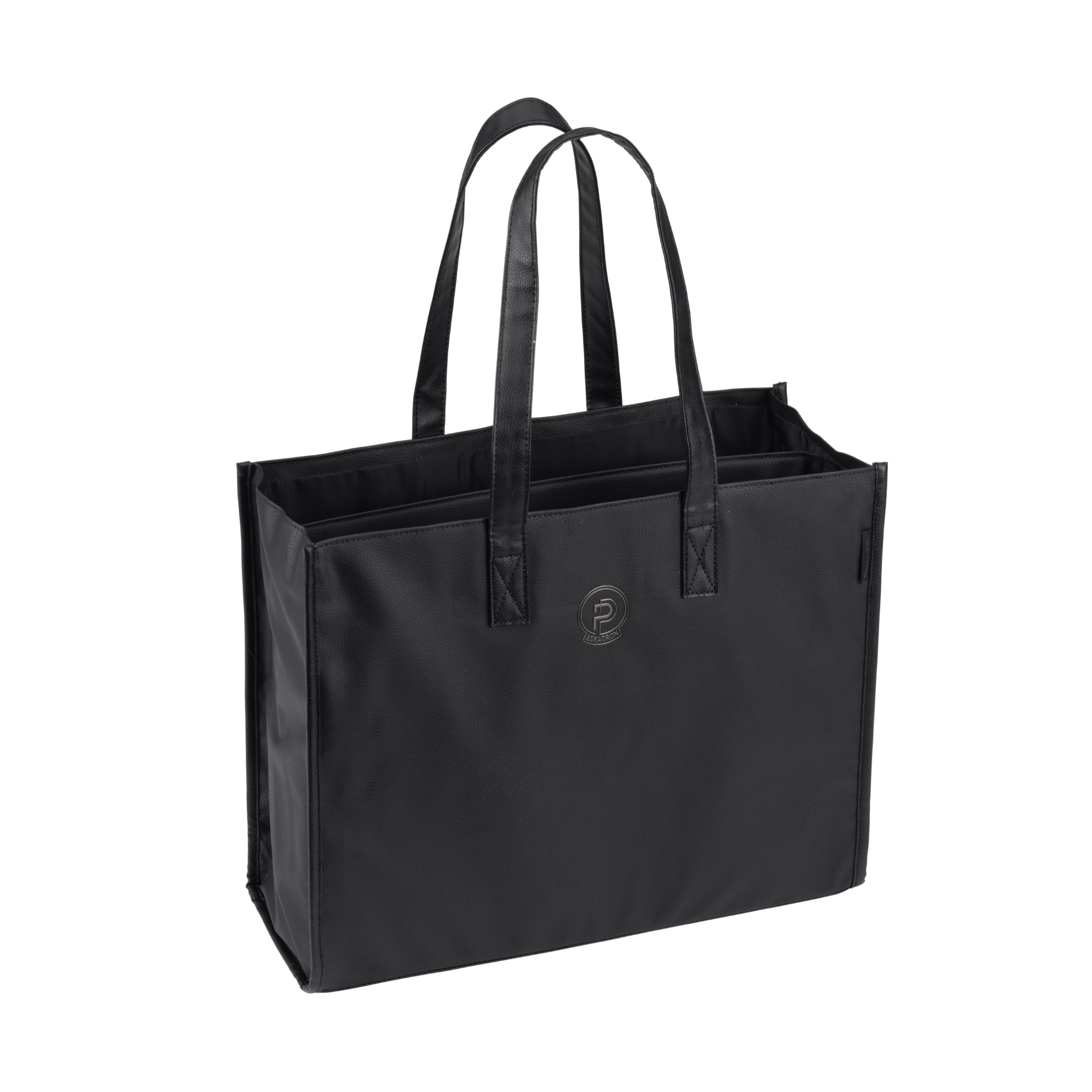 Faux Leather Bag - Black