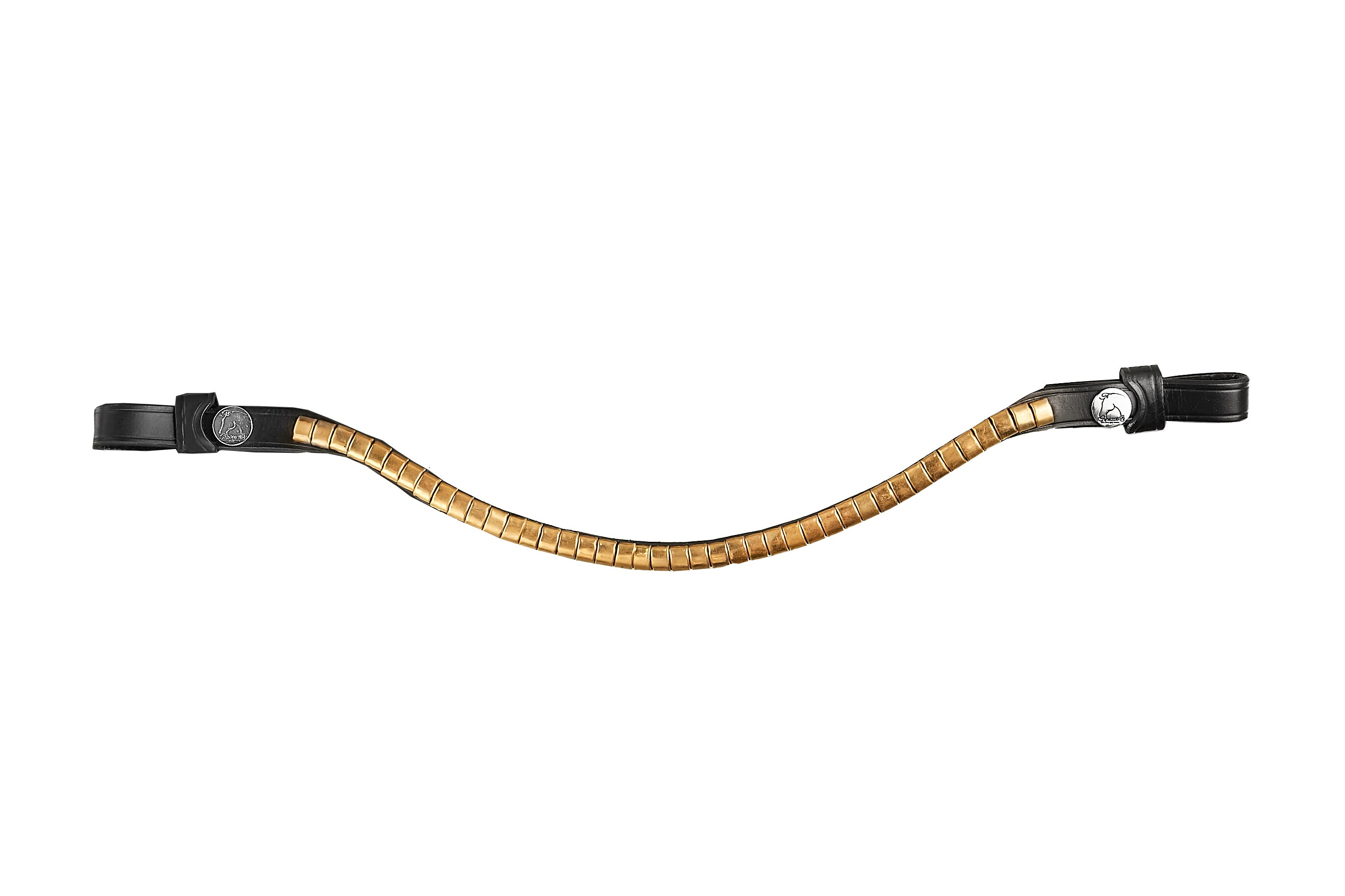Browband Big Clincher Brass - Black - Full