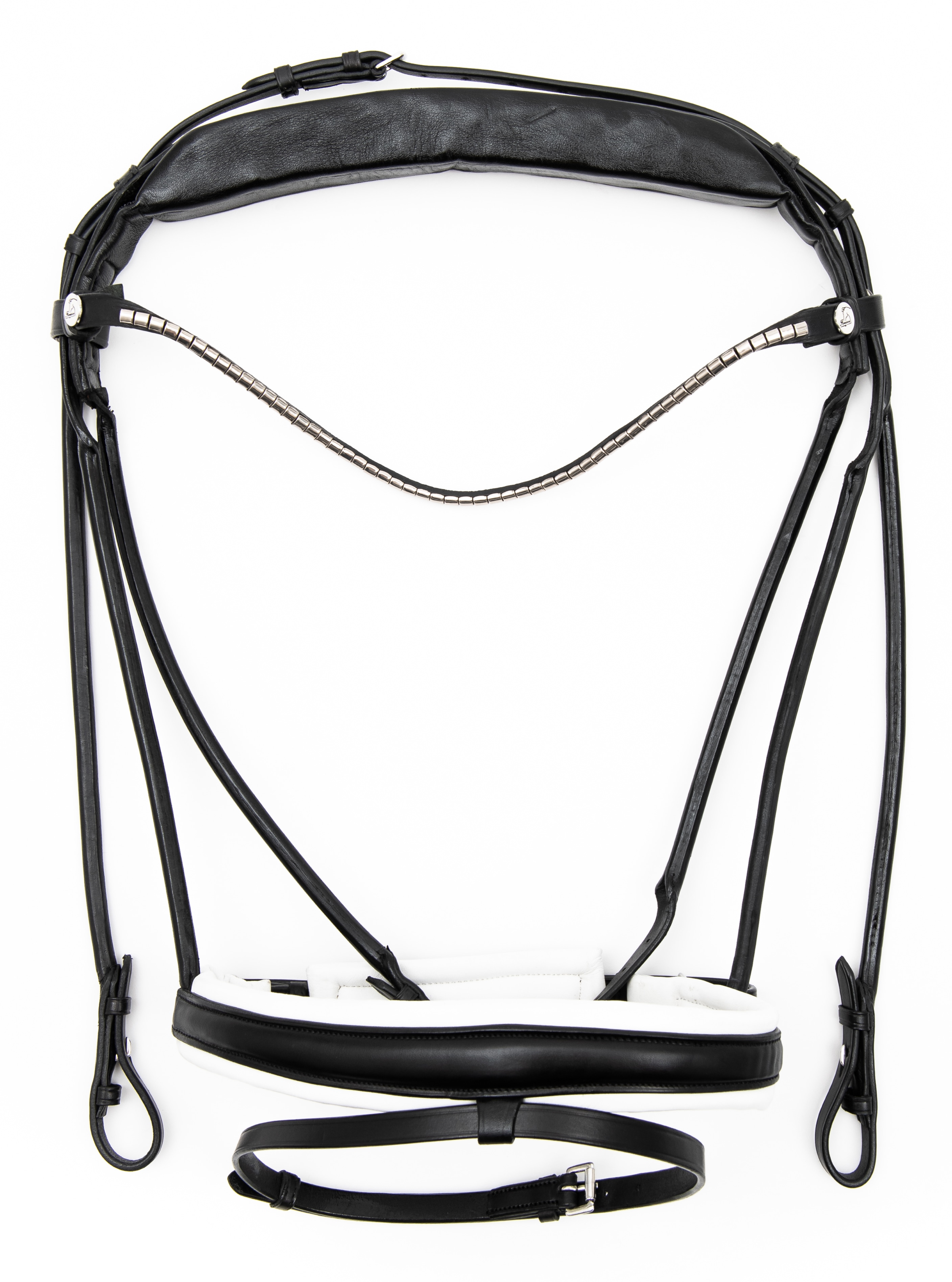 Finesse Bridle - Black/White