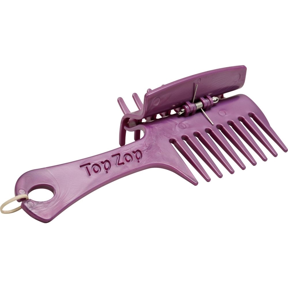 Top Zop plaiting comb with clip - Rouge