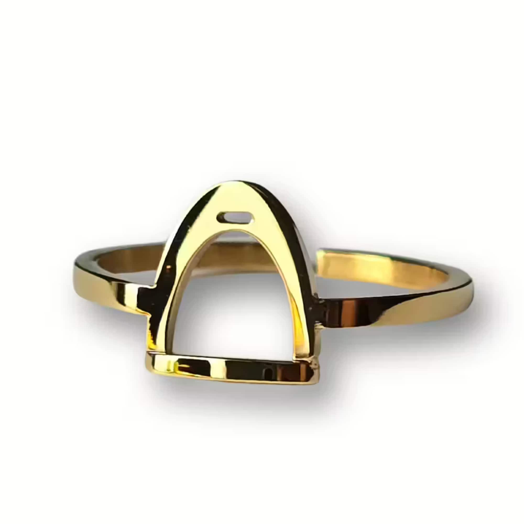 Stirrup Ring - Gold