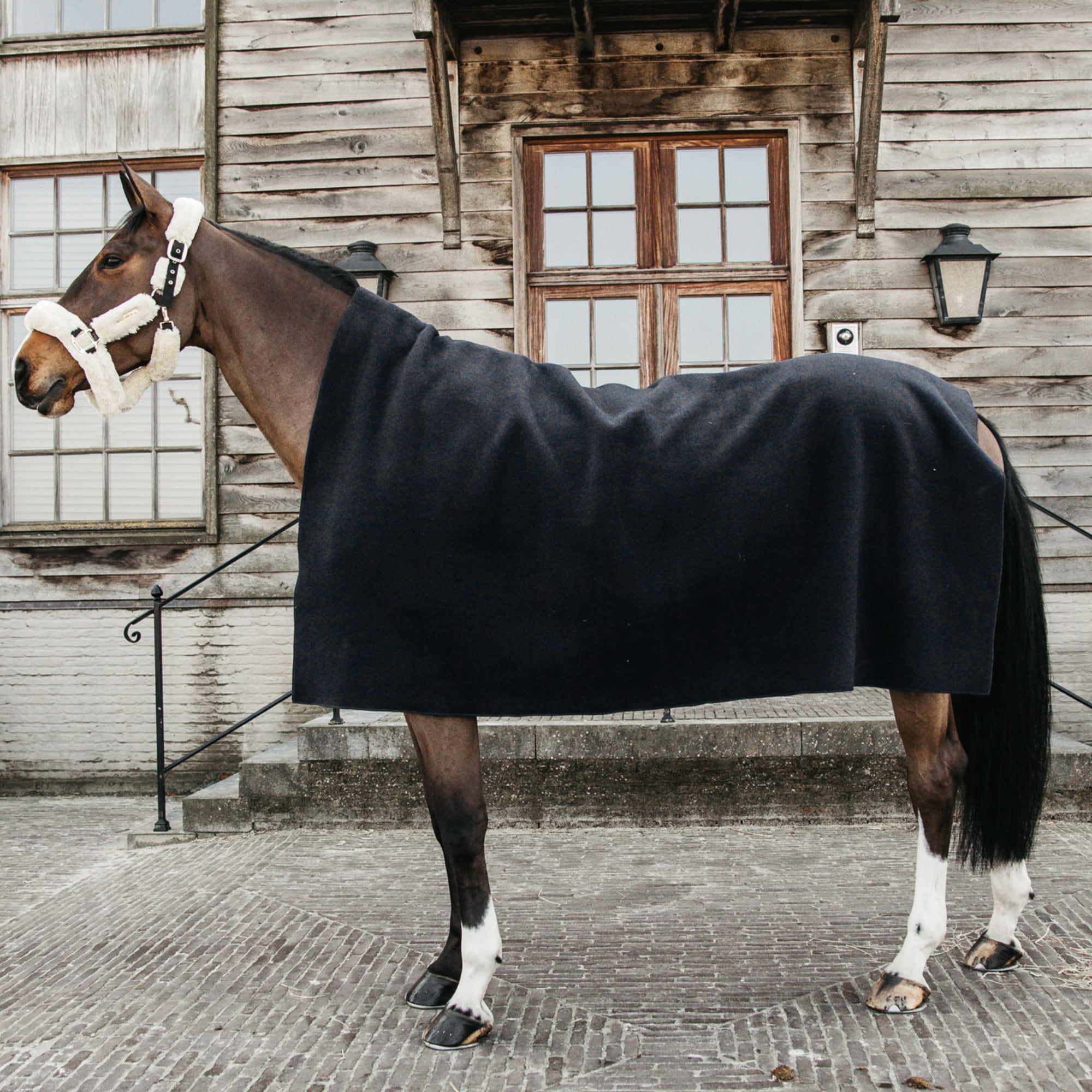 Heavy Fleece Rug - Black