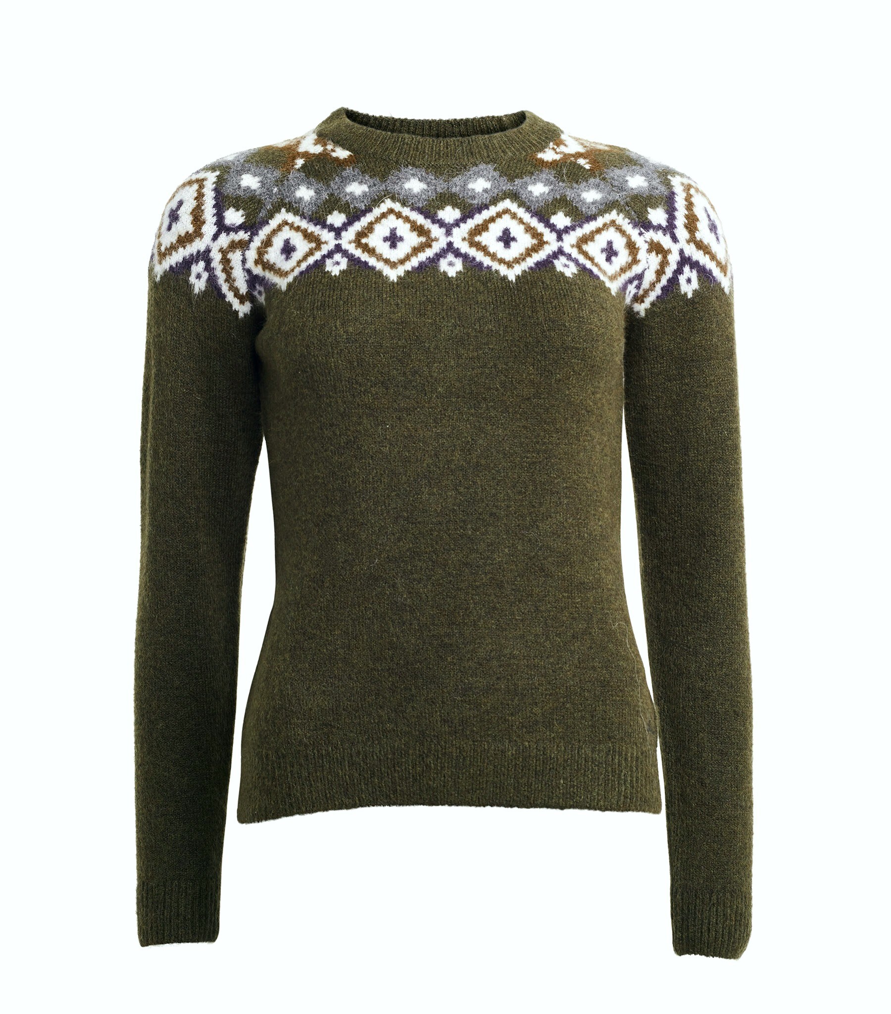 KLsence Knitted Sweater - Green Black Ink