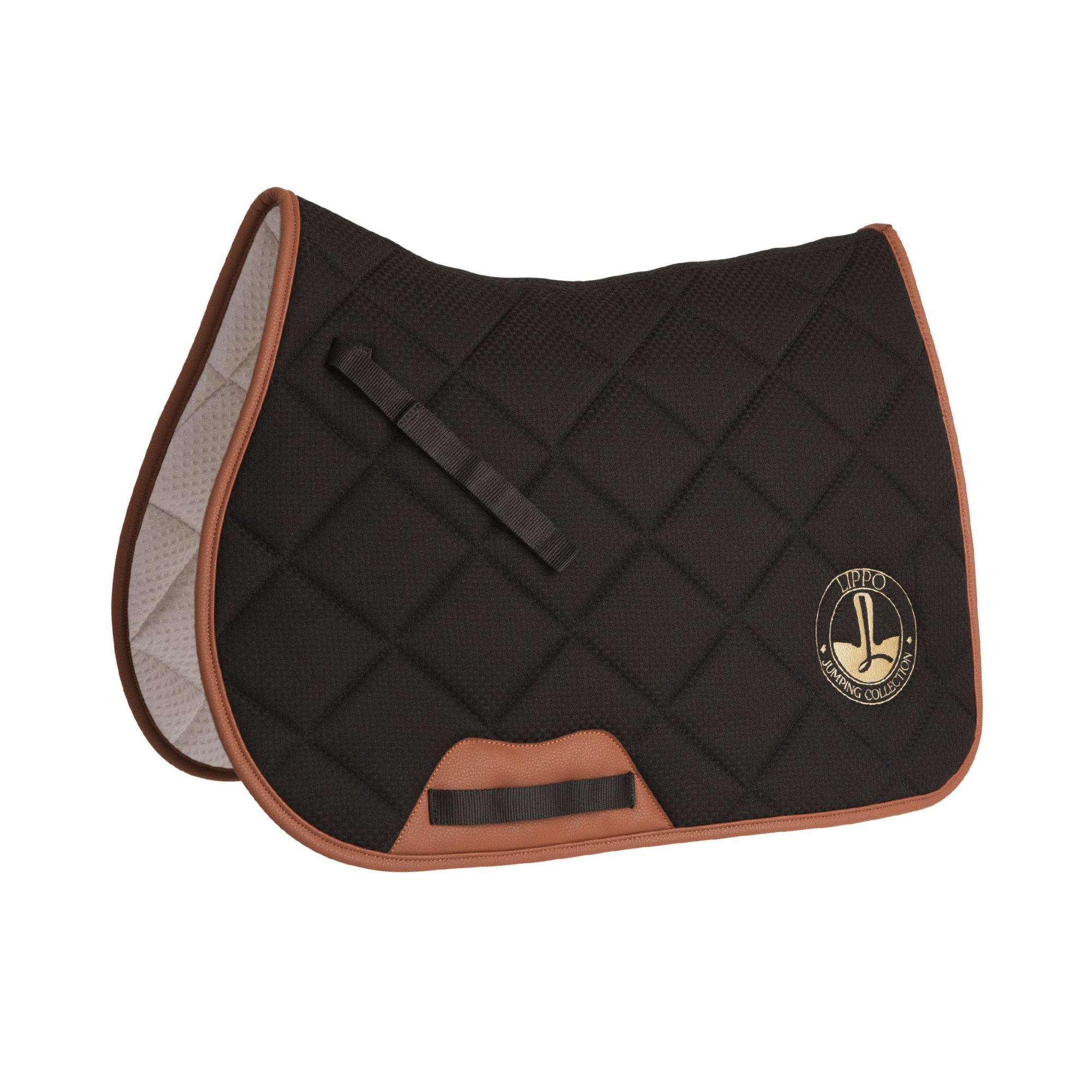 Lippo Waffle Jumping Saddle Pad - Black