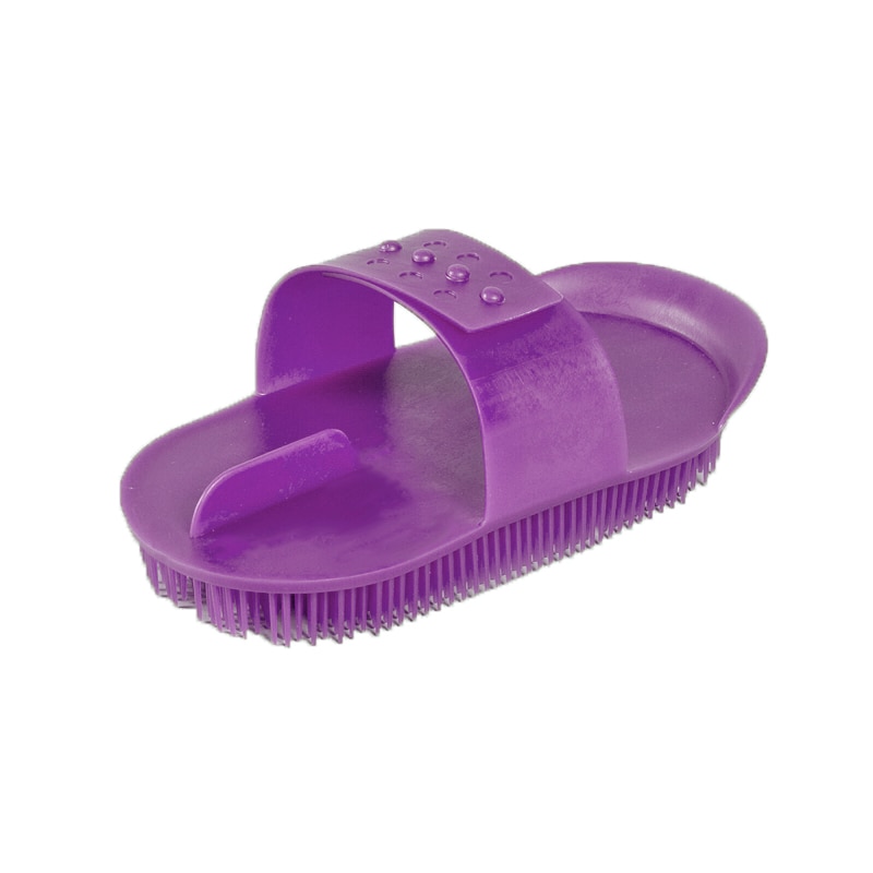 Plastic curry comb - Purple