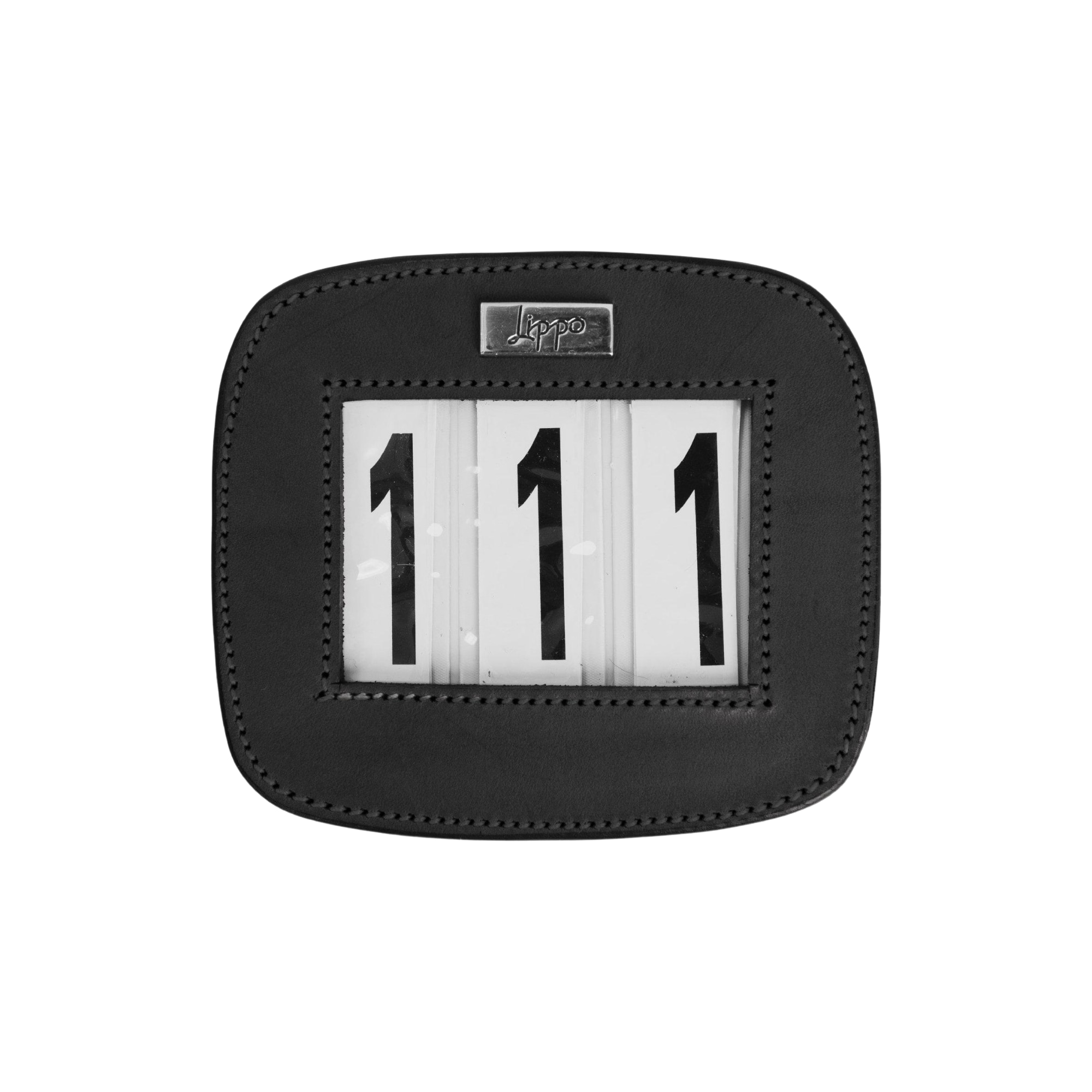 Number Holder Leather - Black