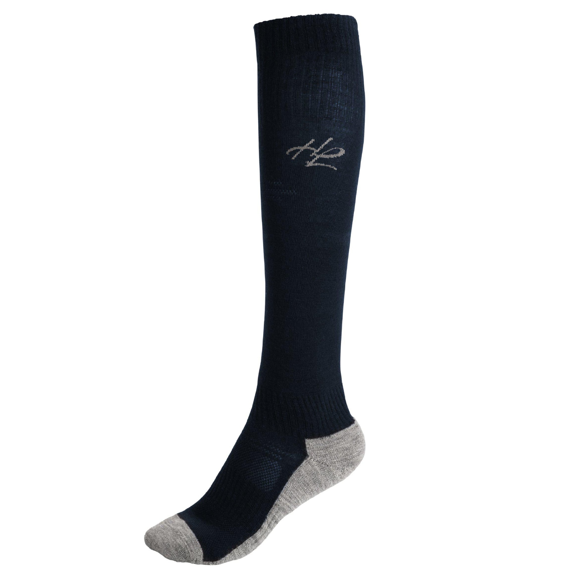 Wool Winter Riding Socks - Navy
