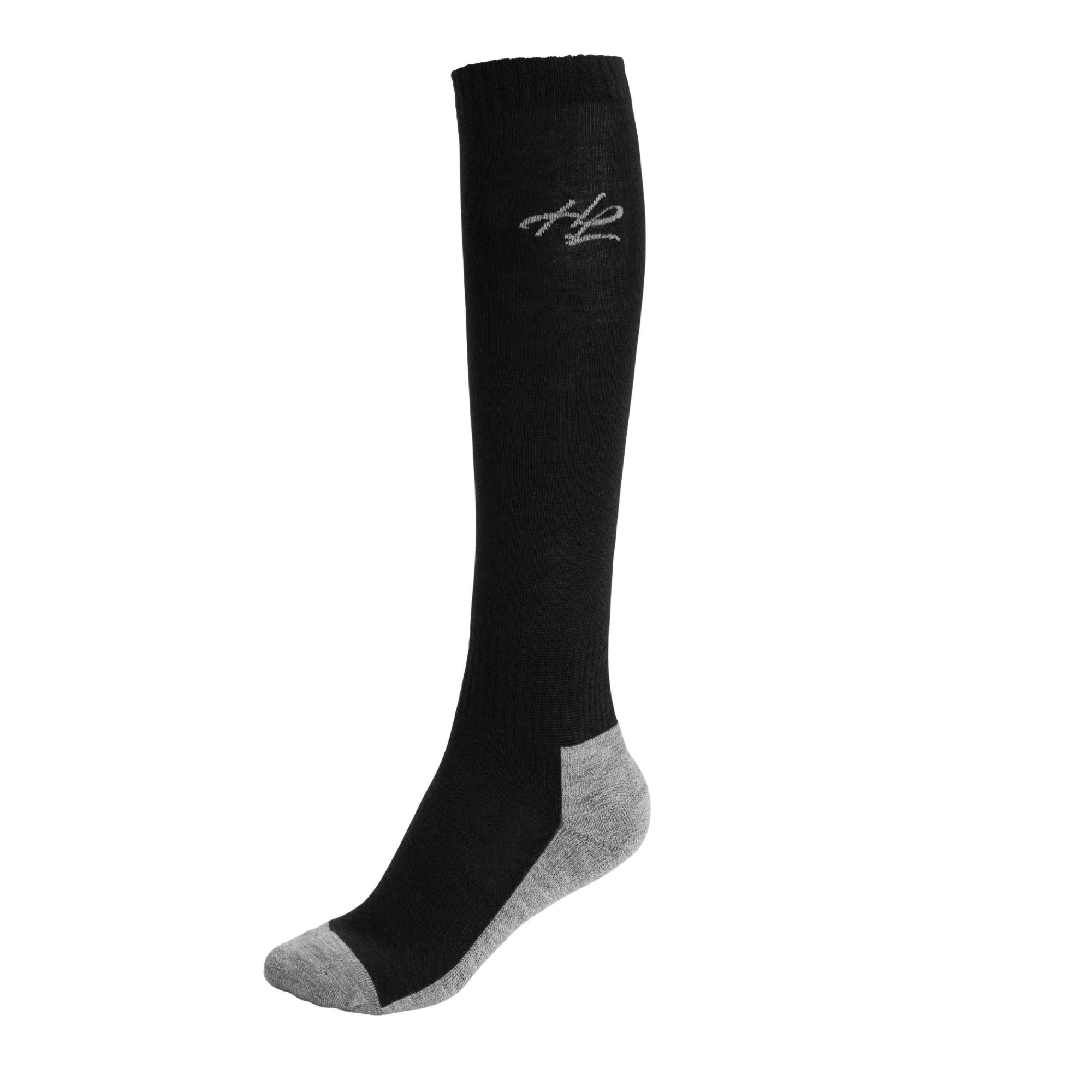 Merino Wool Winter Riding Socks - Black