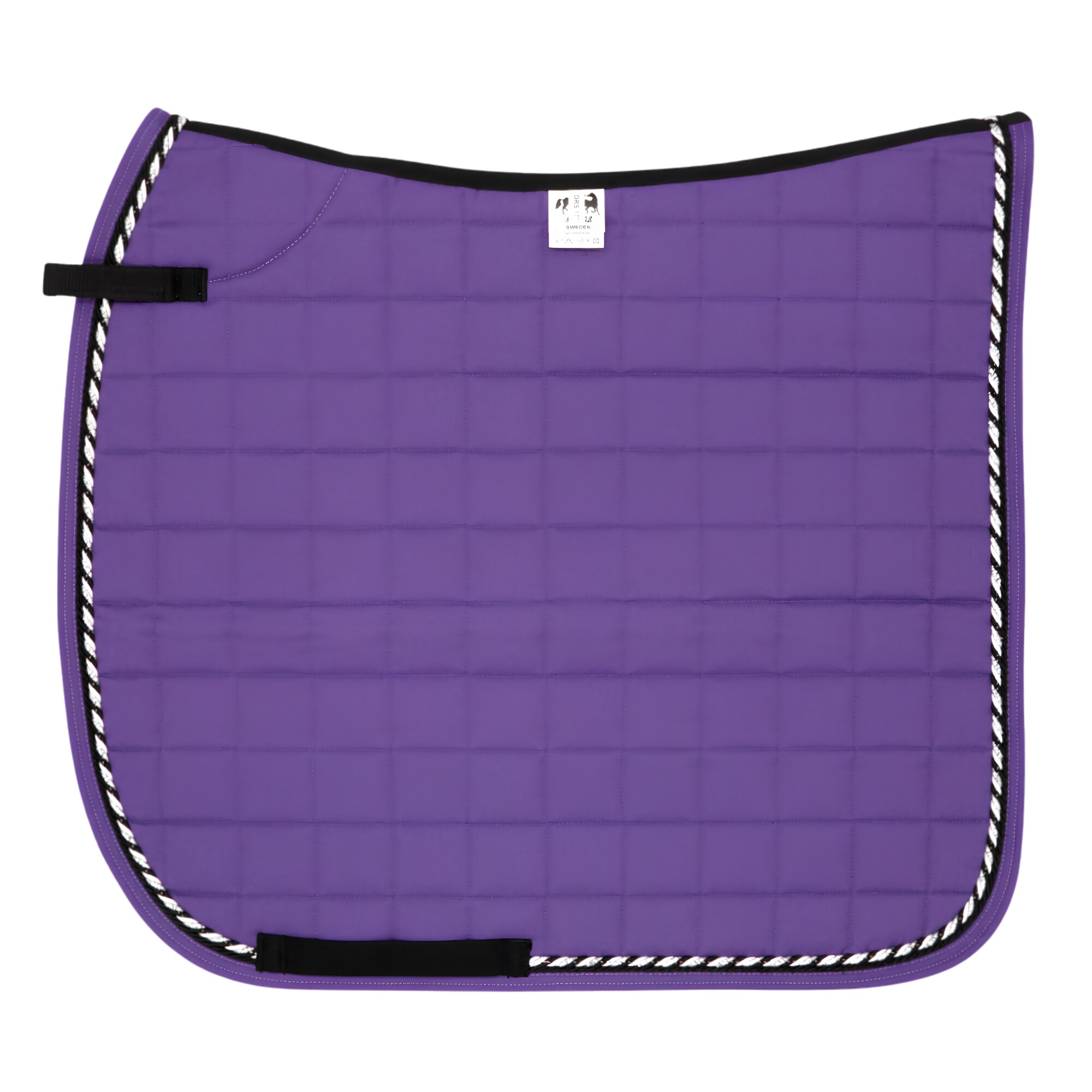 Dressage saddle pad - Purple/Black/Silver