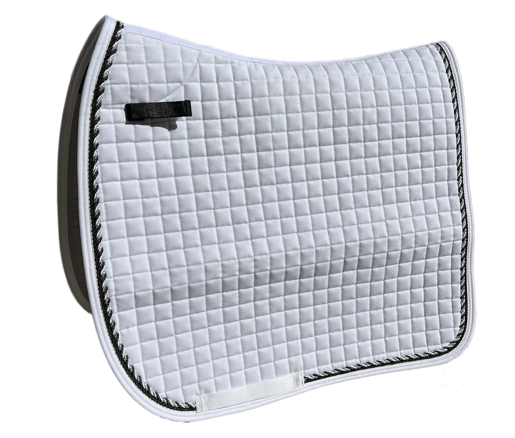 Dressage saddle pad - White/Black