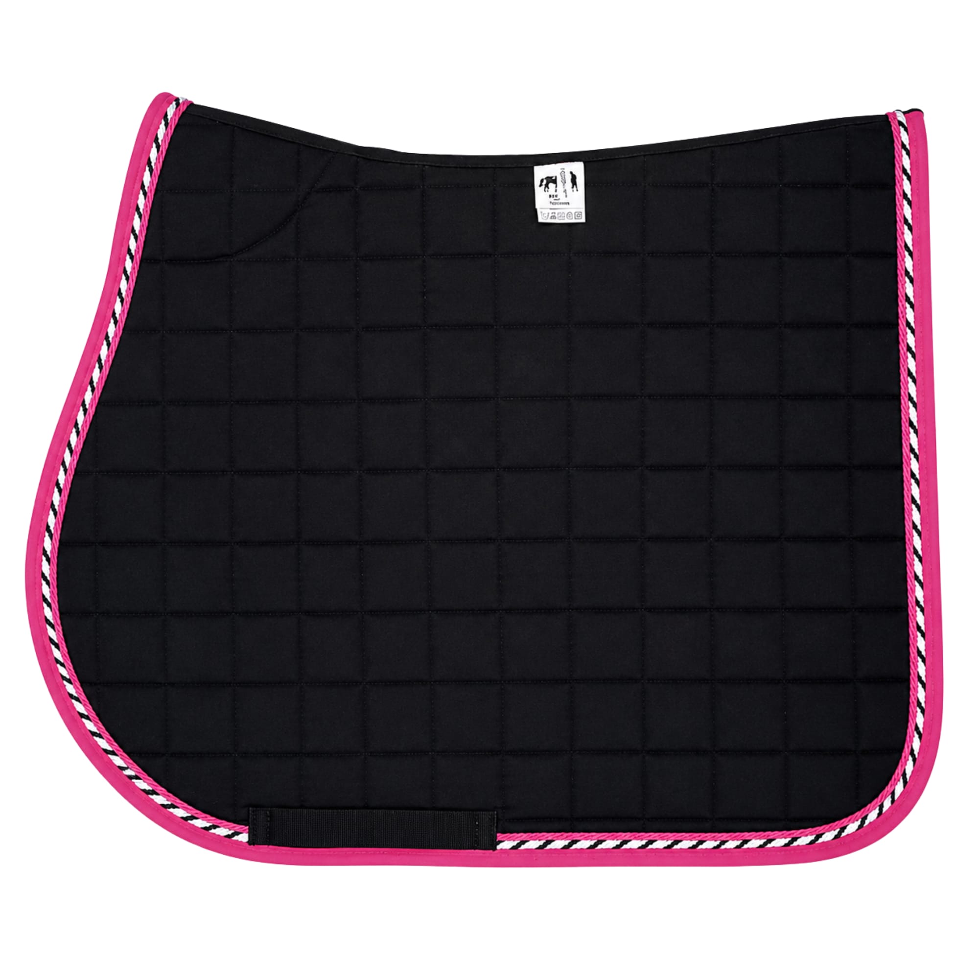 Jumping Saddle Pad - Black/Hot Pink