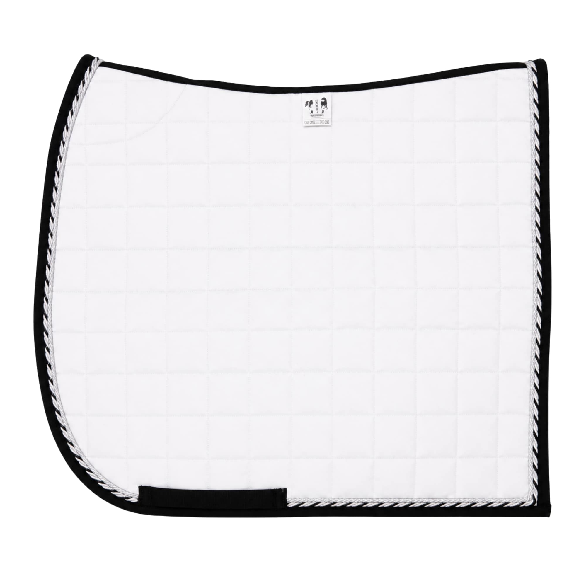 Dressage Saddle Pad - White/silver/Black