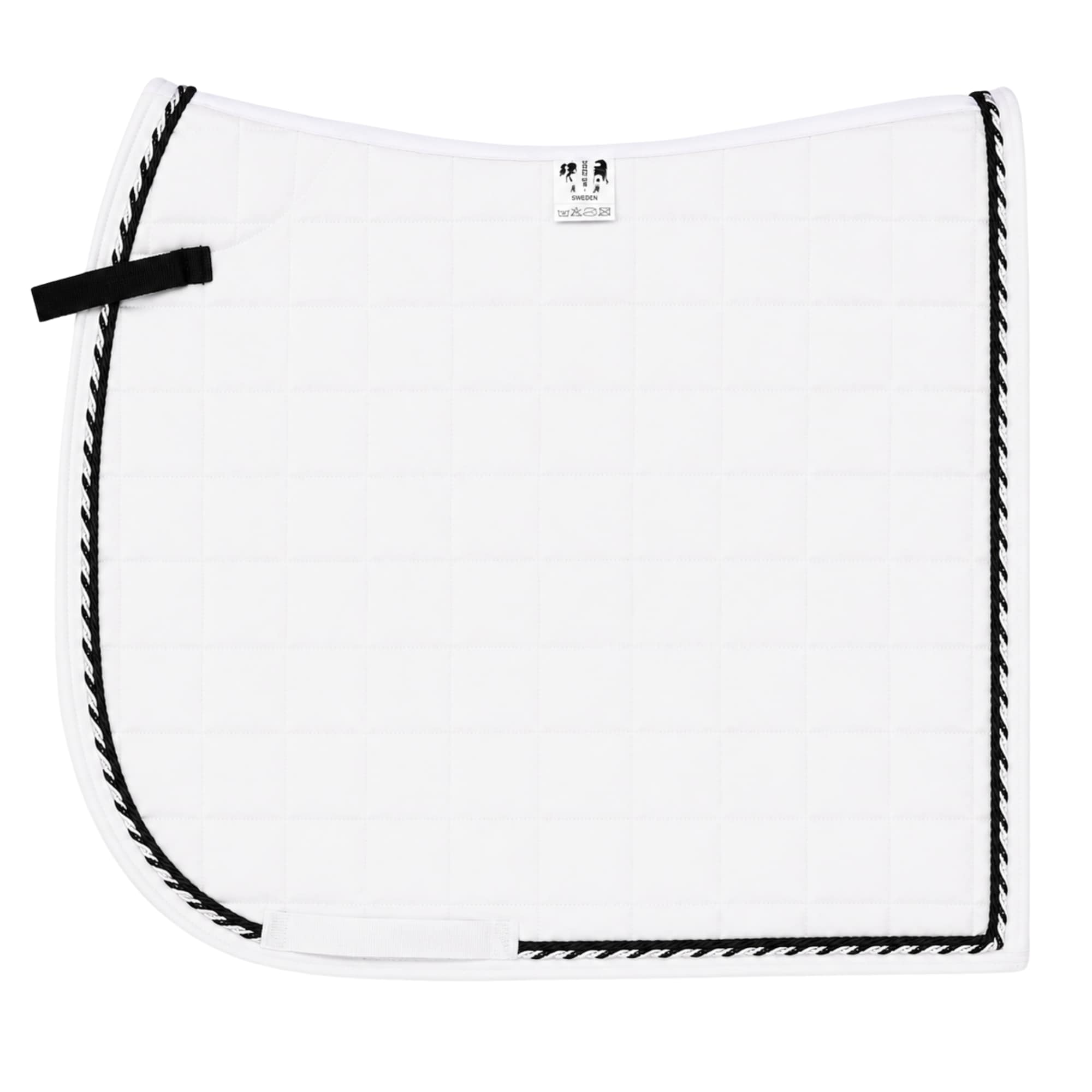 Dressage Saddle Pad - white black/black silver
