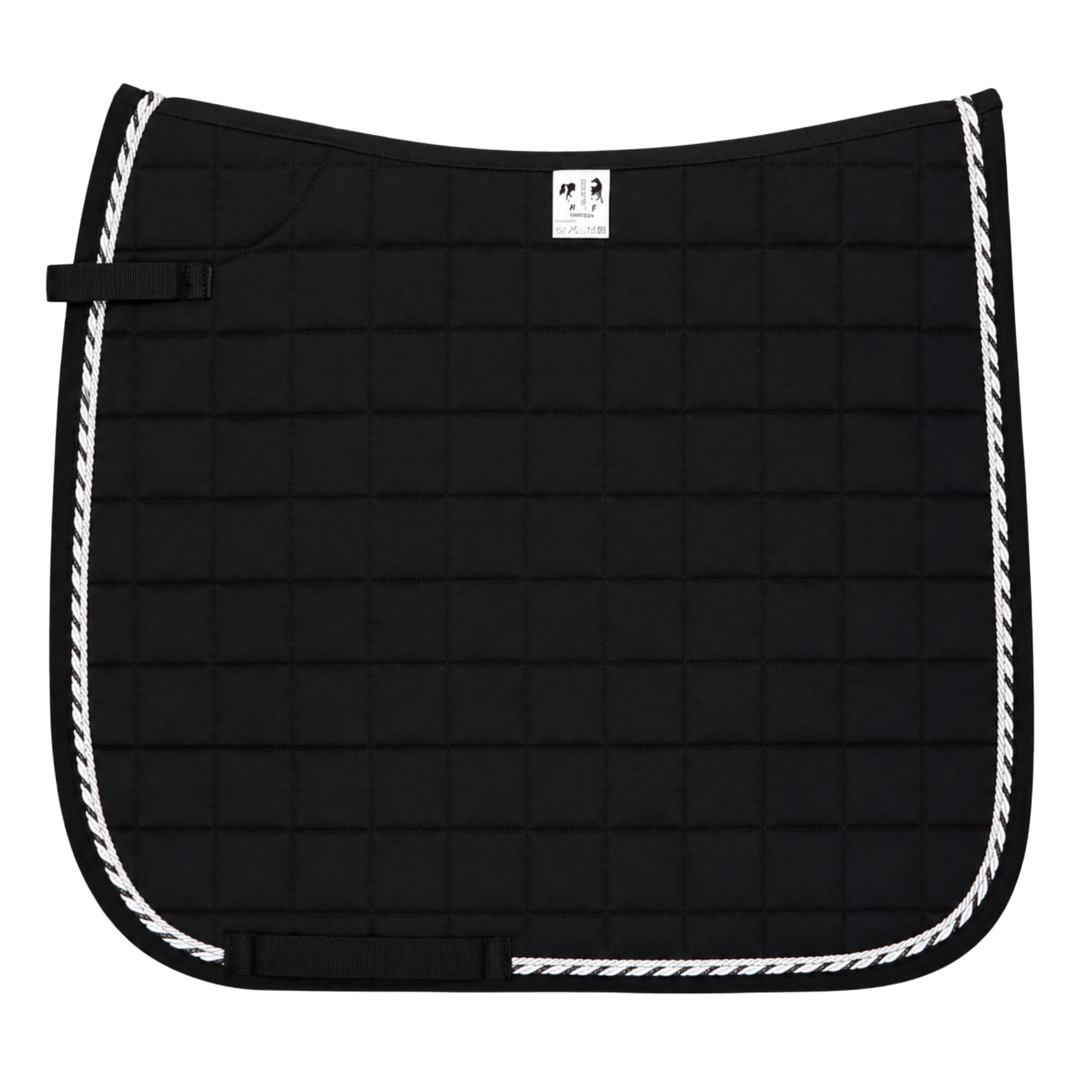Dressage Saddle Pad - Black/Silver