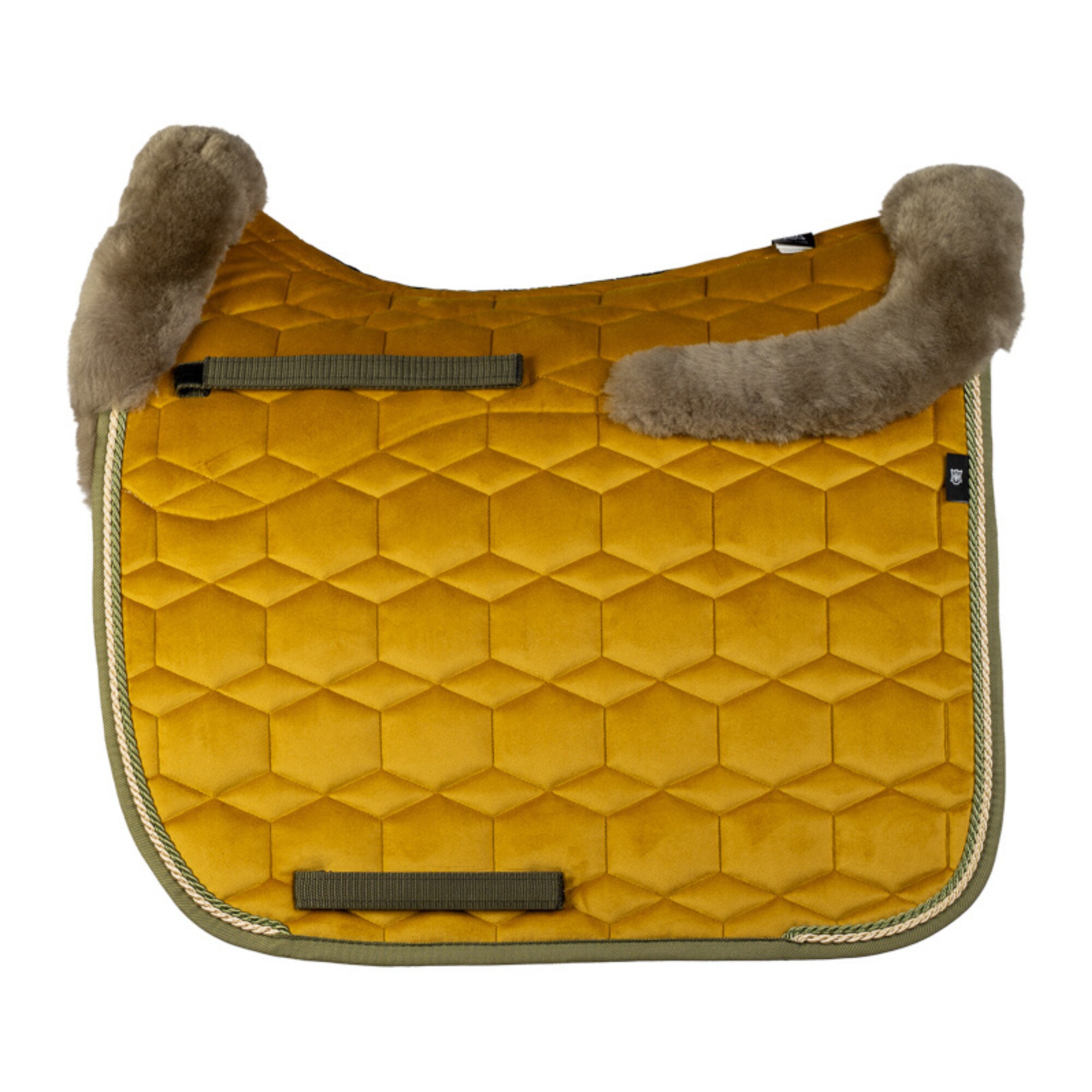 Sheepskin Saddle Pad DR EWWA V - Curry