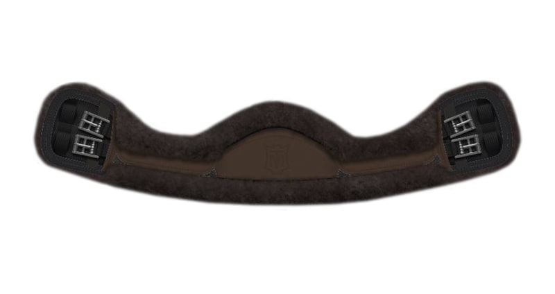 Saddle Girth Slim-Line Crescent - Brown