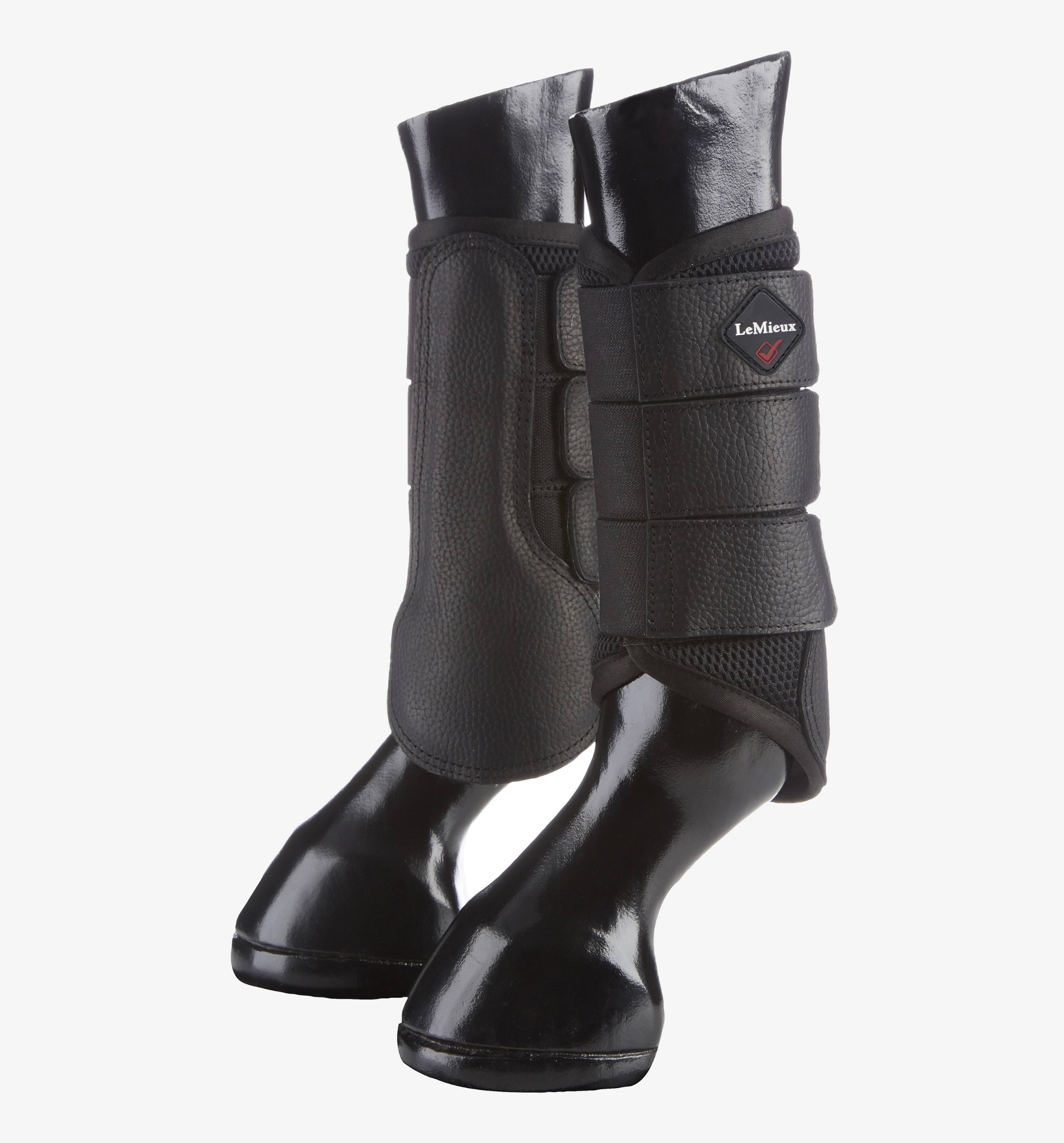 Mesh Brushing Boots - Black