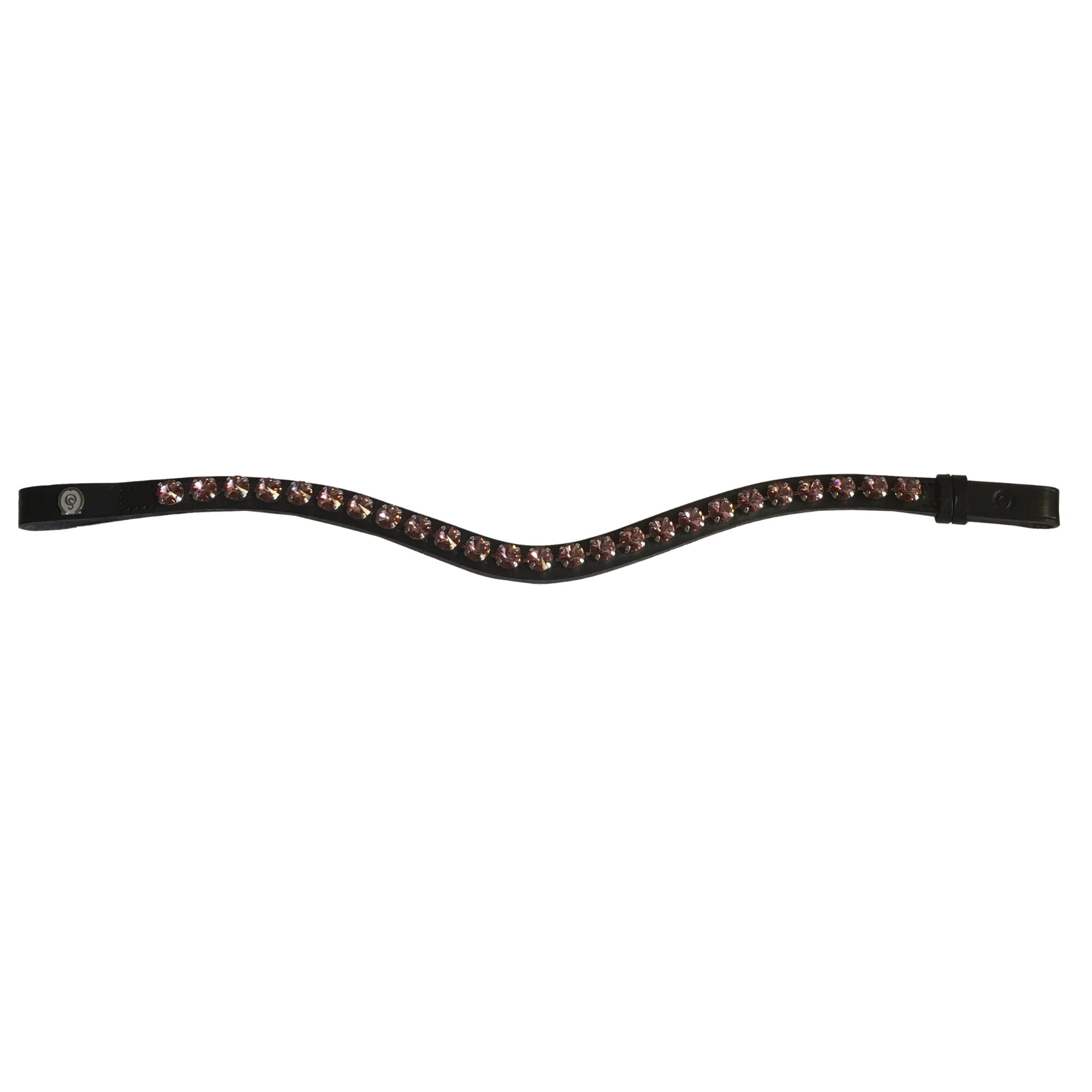 Browband OS Rivoli - Black - Blush Rose