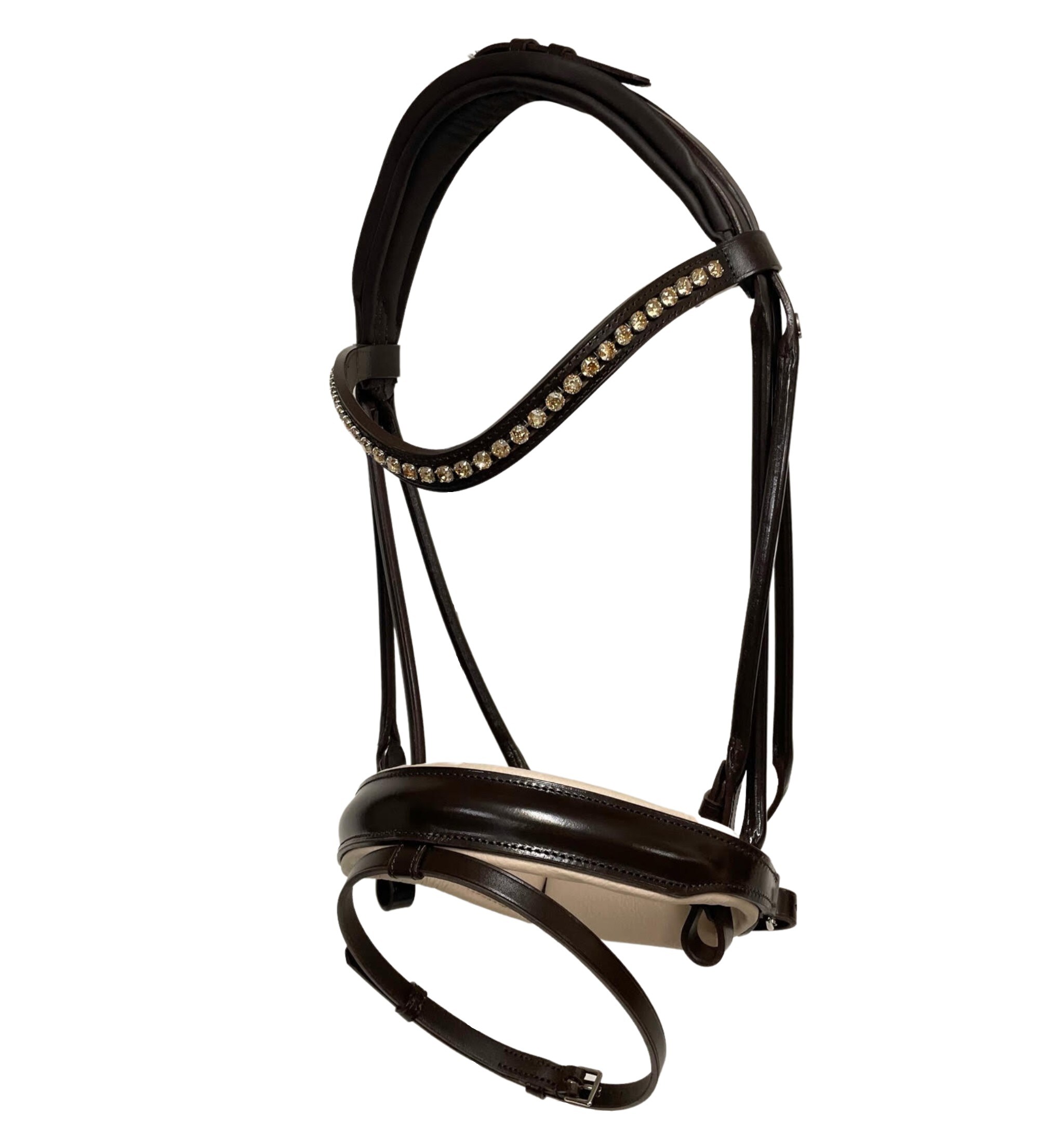 Round Sewn Bridle OS FG CB - Brown