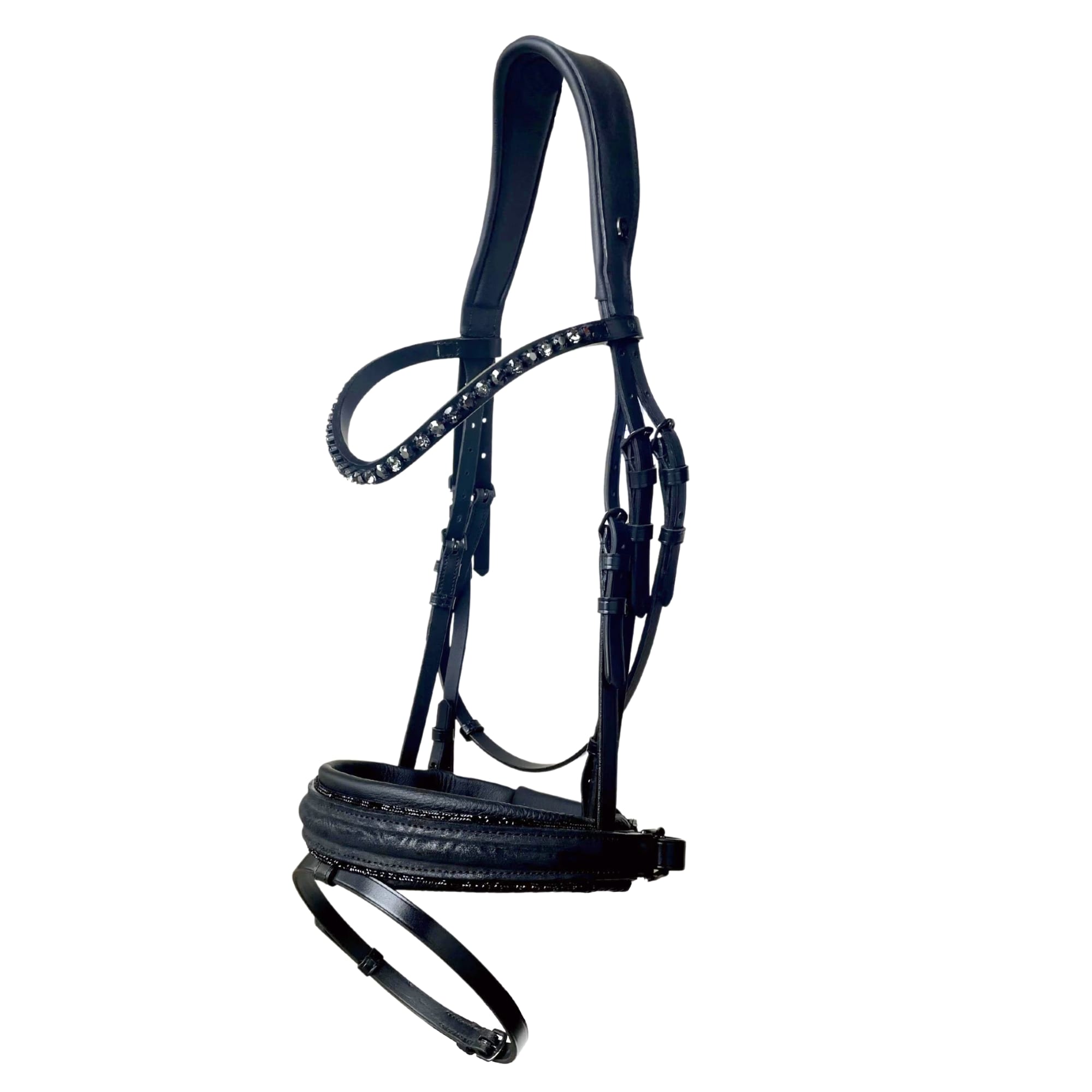 Tokyo Bridle - Black/Glitter Wave