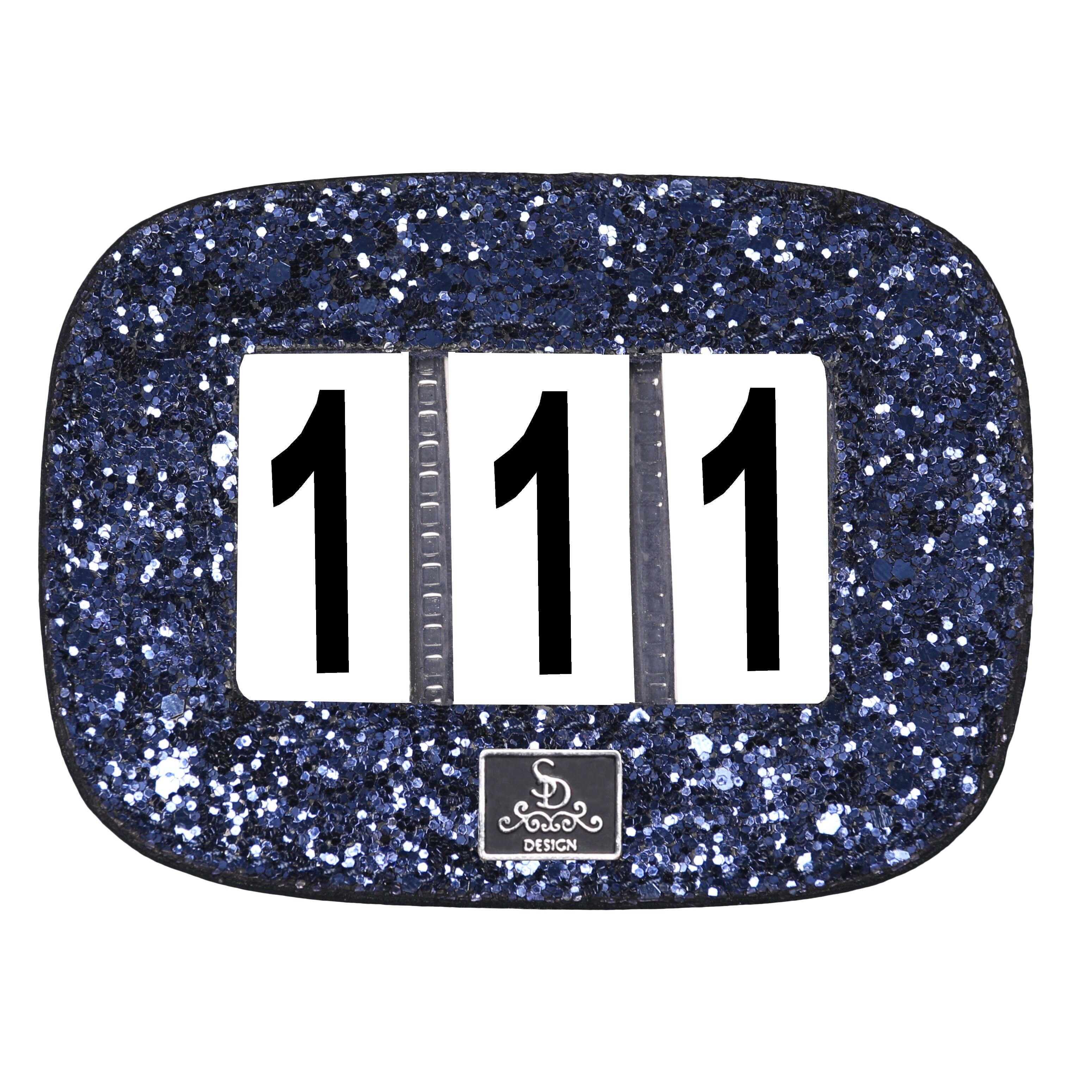 Glitter numbers holder - Blue