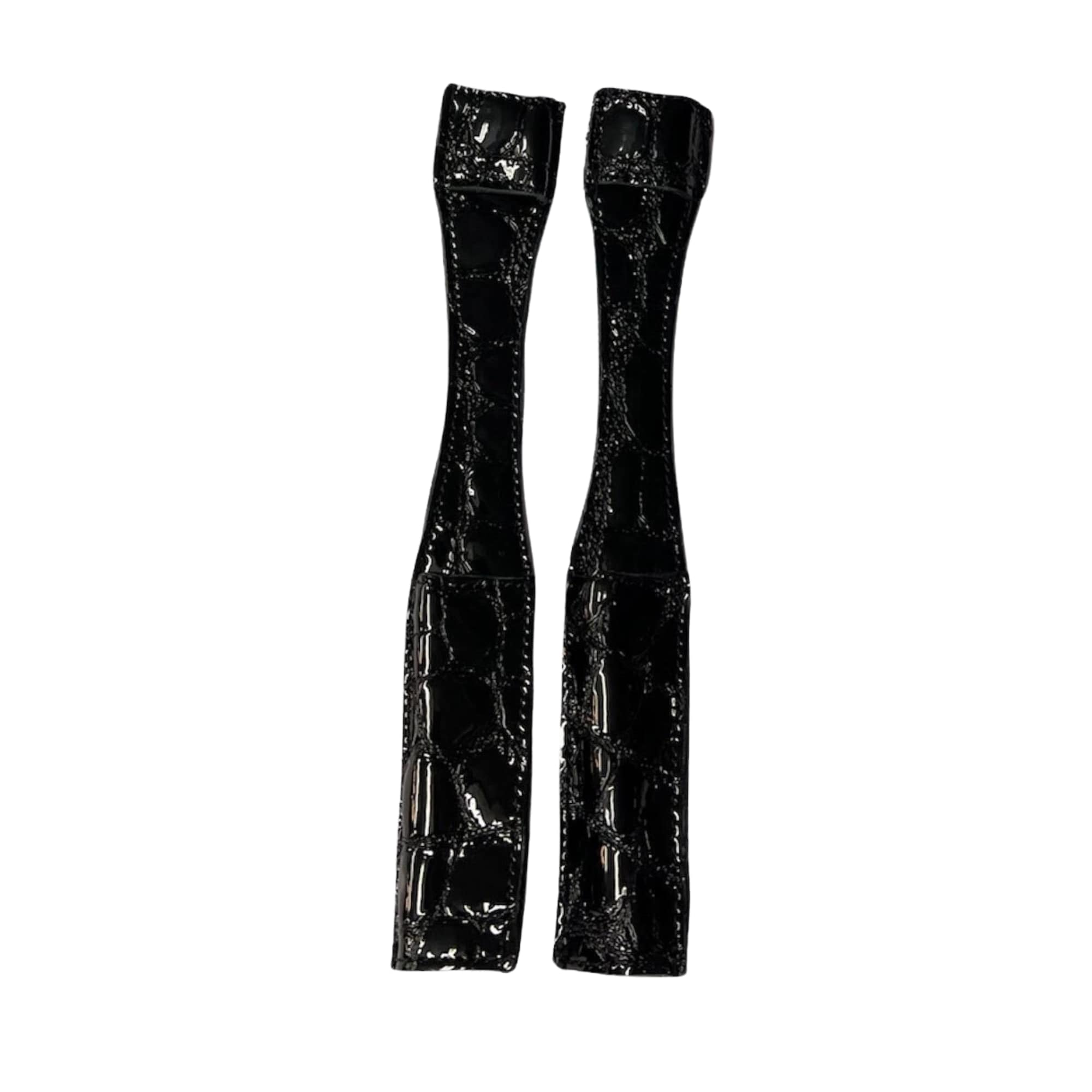 Spur protectors Brushed Croco - Black