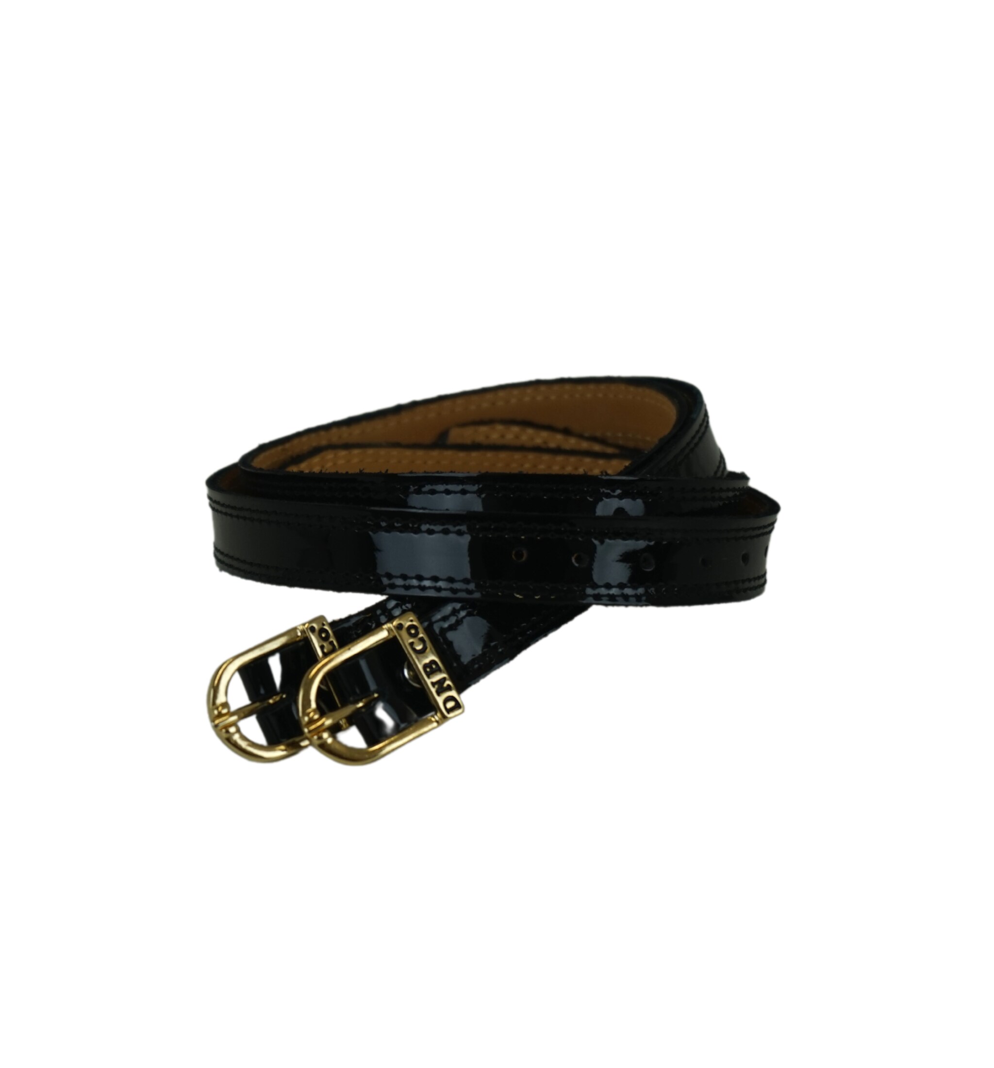 Spur Straps DeNiro Patent Black - Gold