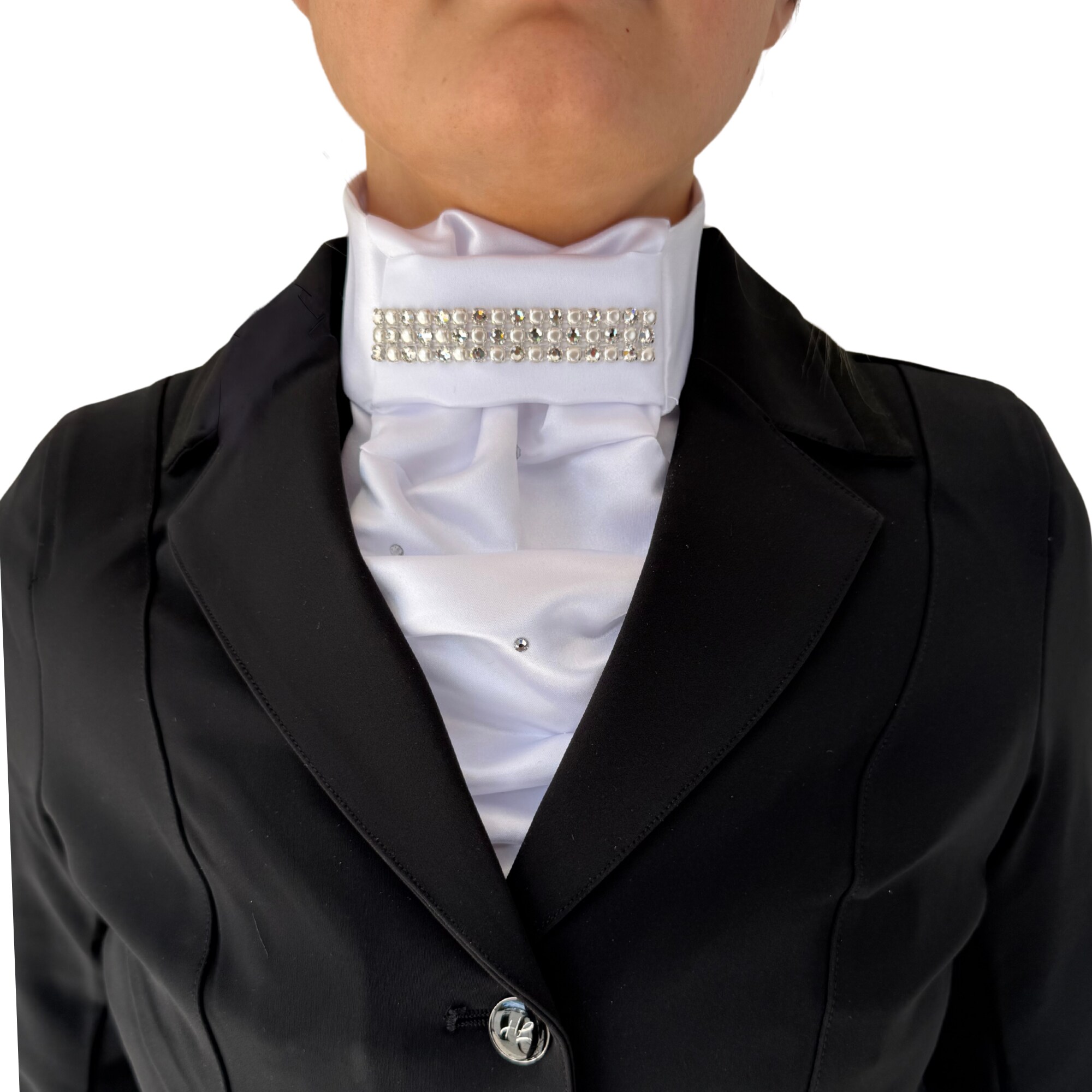 Stock Tie Contessa Premium - White