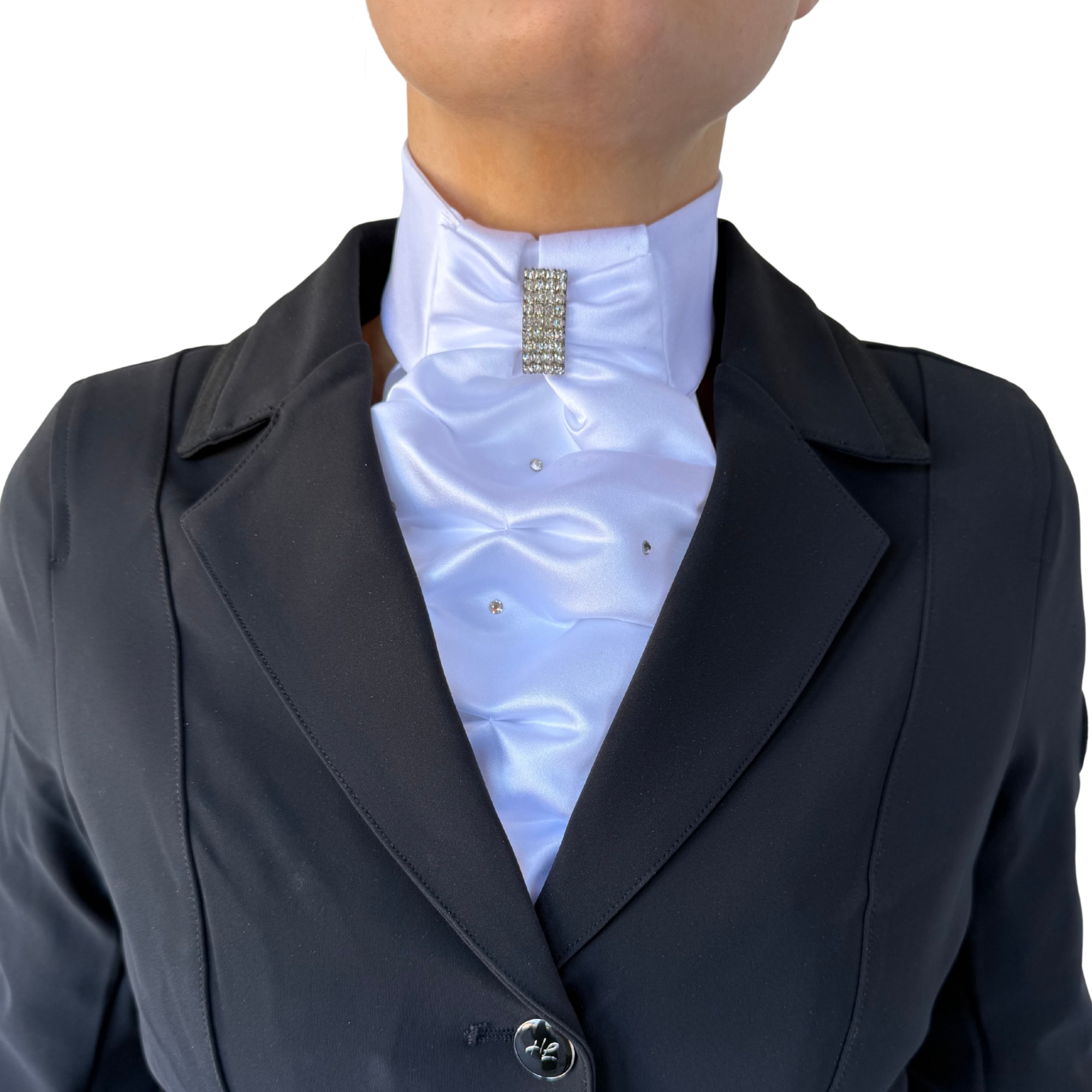 Stock tie Contessa Grace - White