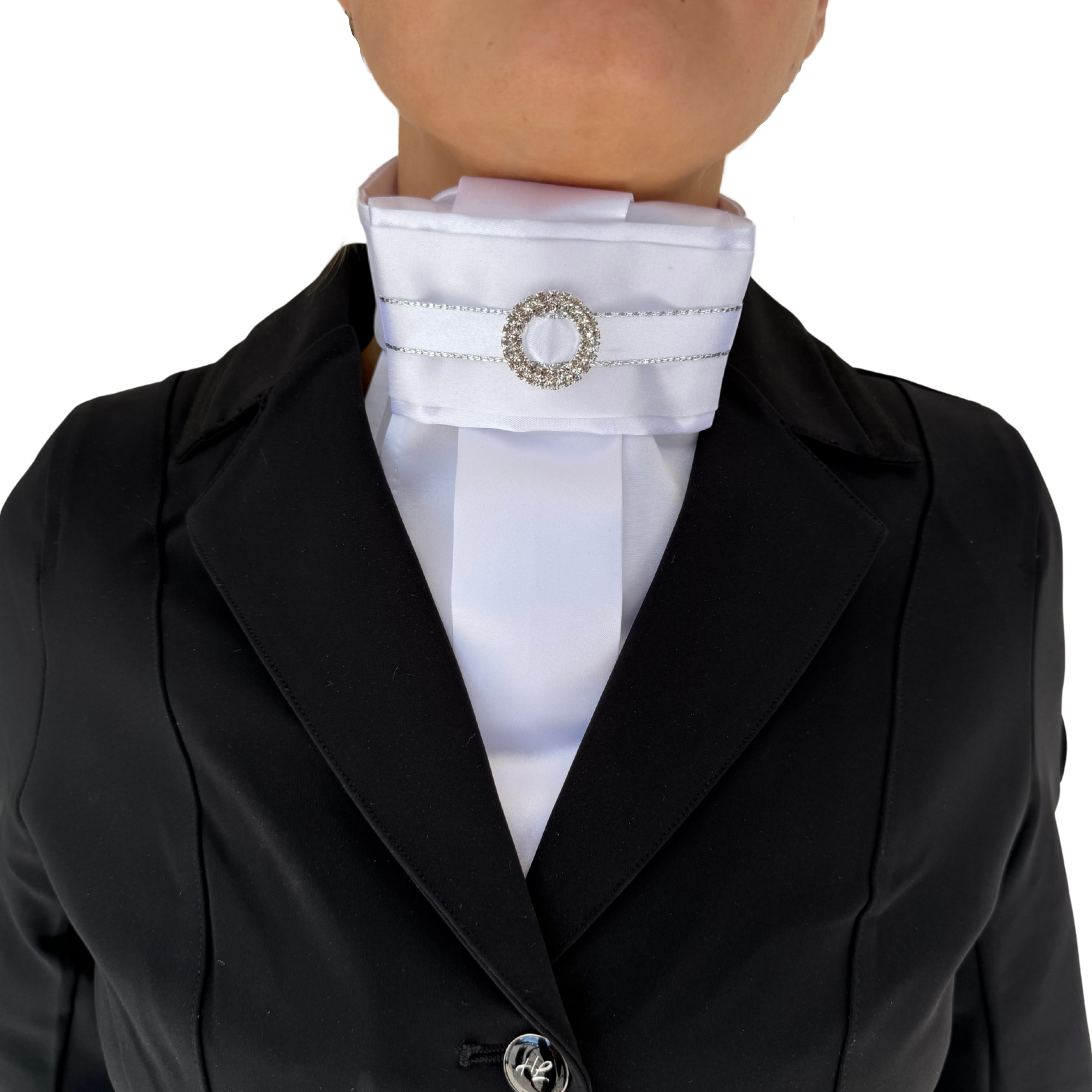 Stock Tie Kendra - White/Silver