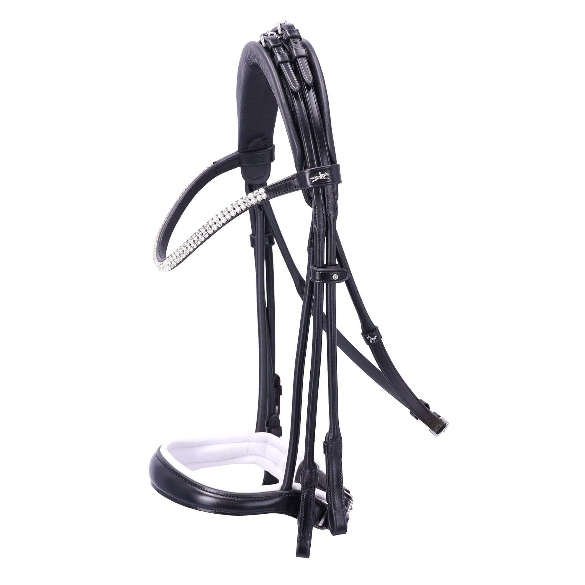 Double Bridle IW Bella Rose - Black/White