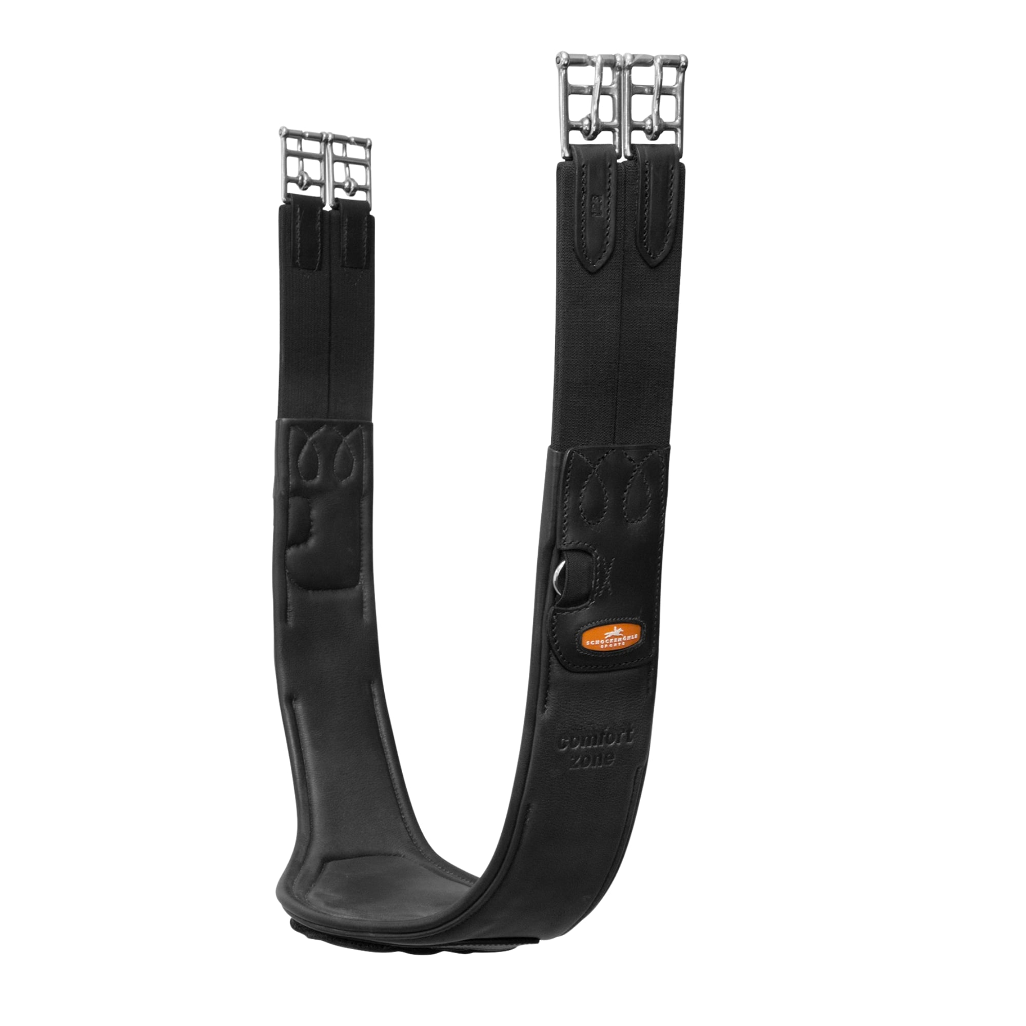 Saddle Girth Portland - Black/Silver