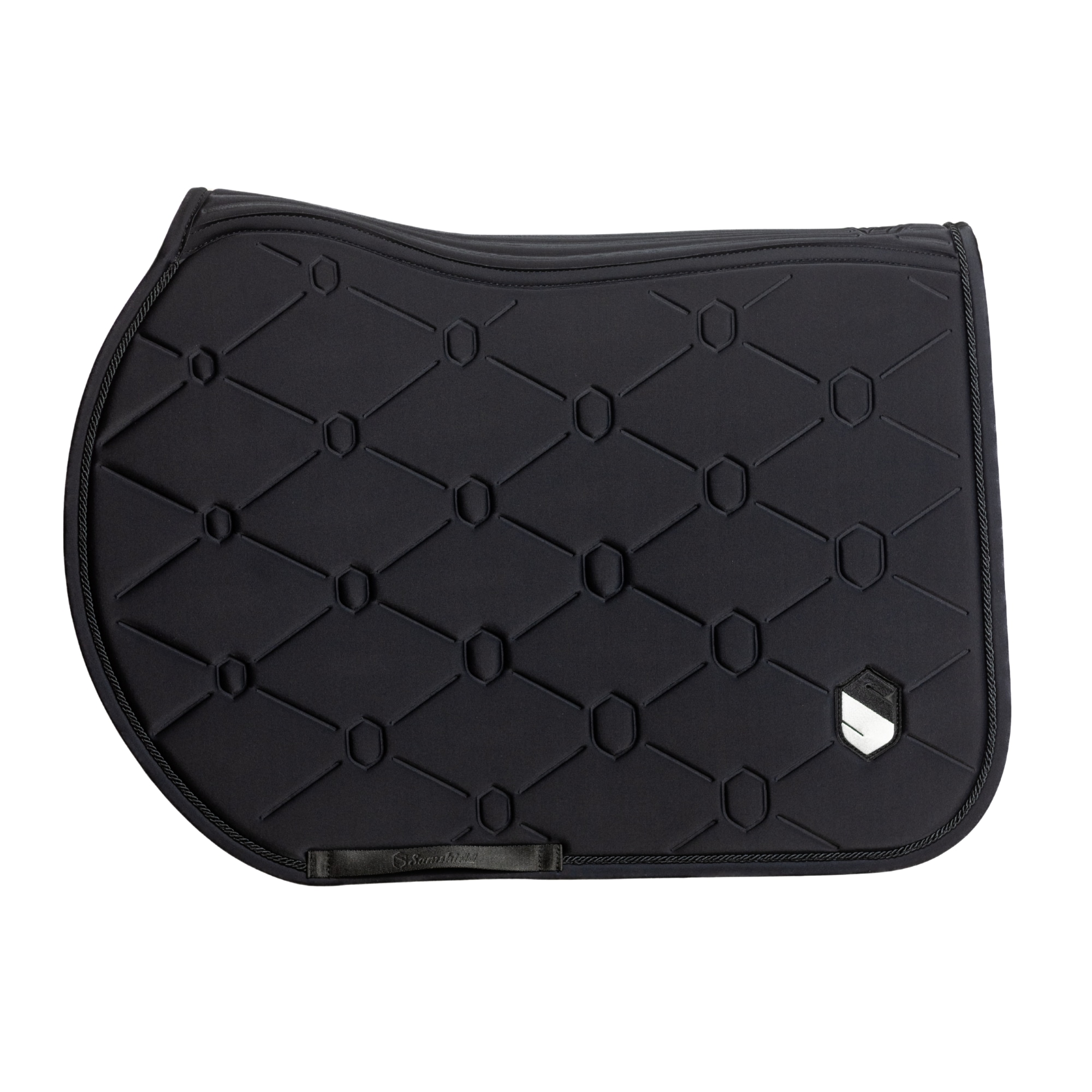 Spineshield Emb Jumping Saddle Pad - Black