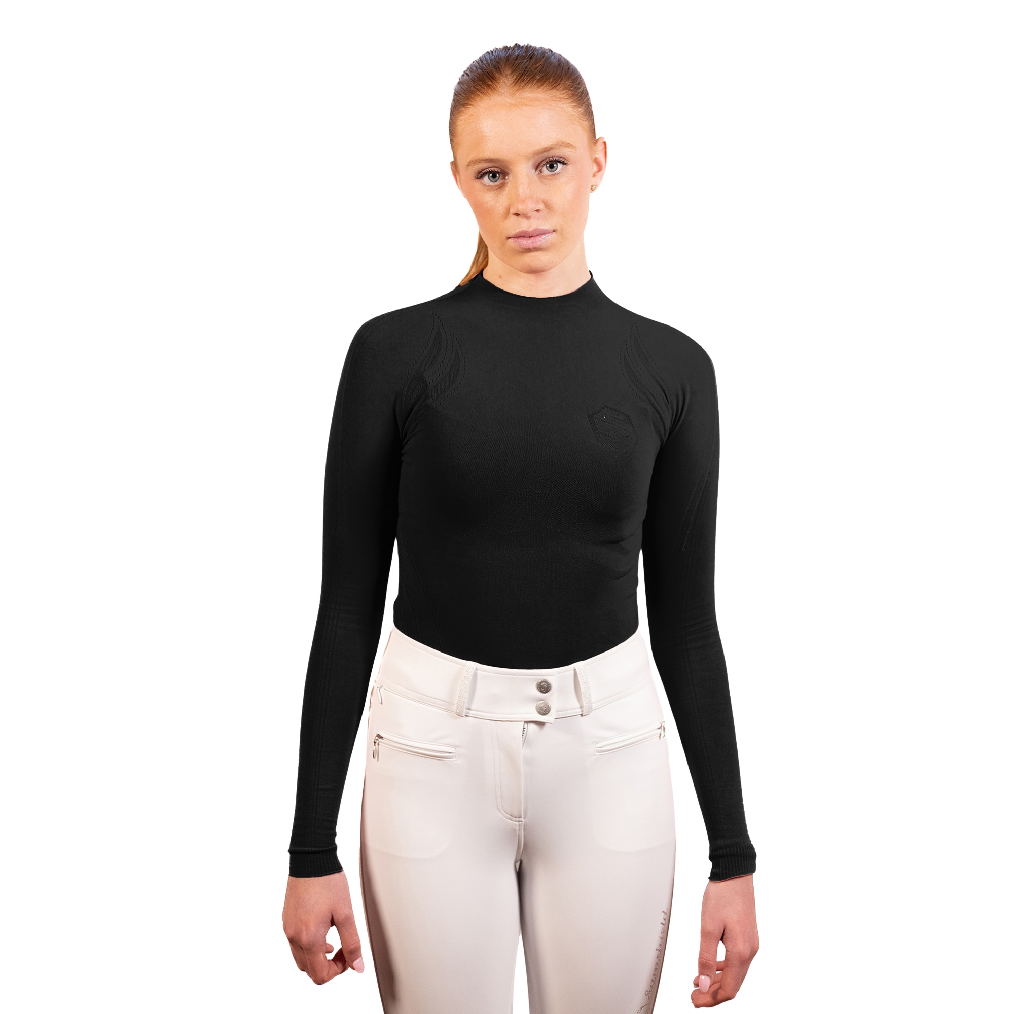 Alicia Seamless Shirt - Black