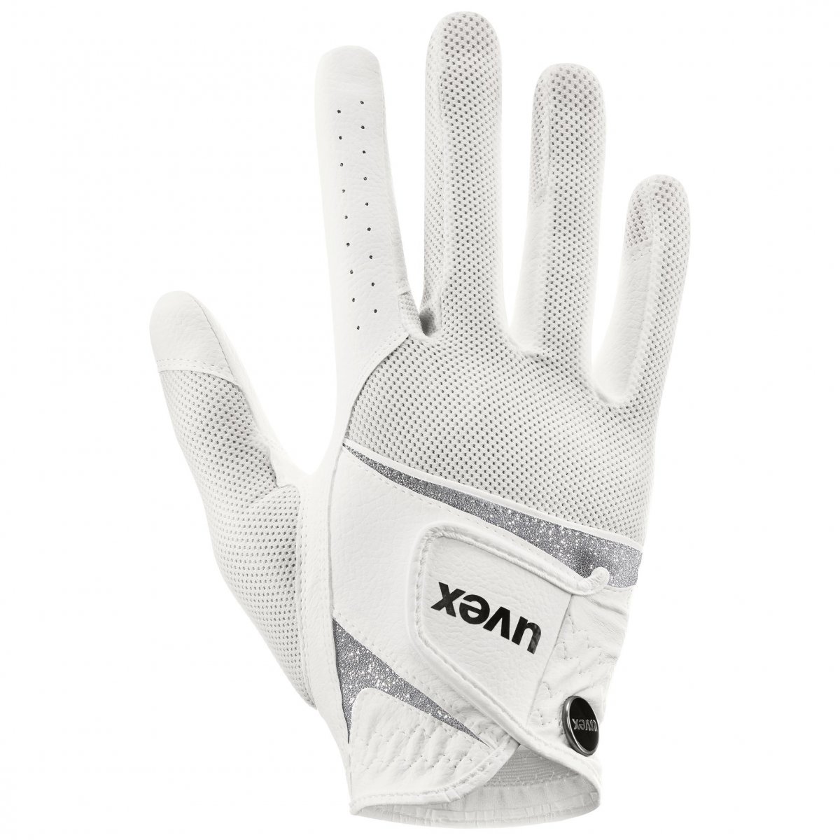 Riding glove Sumair Glamour - White/Silver